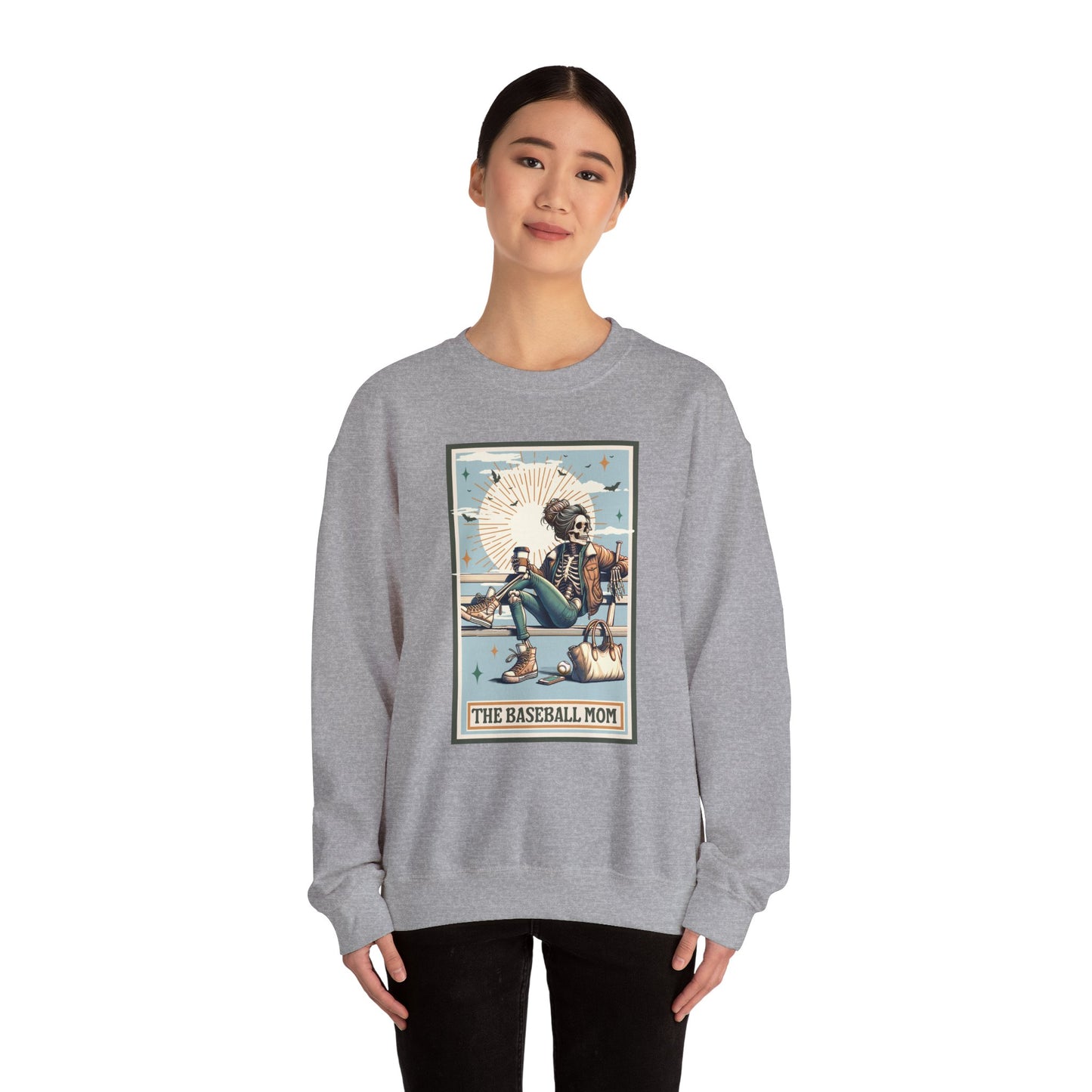 The Baseball Mom, Unisex Heavy Blend™ Crewneck Sweatshirt