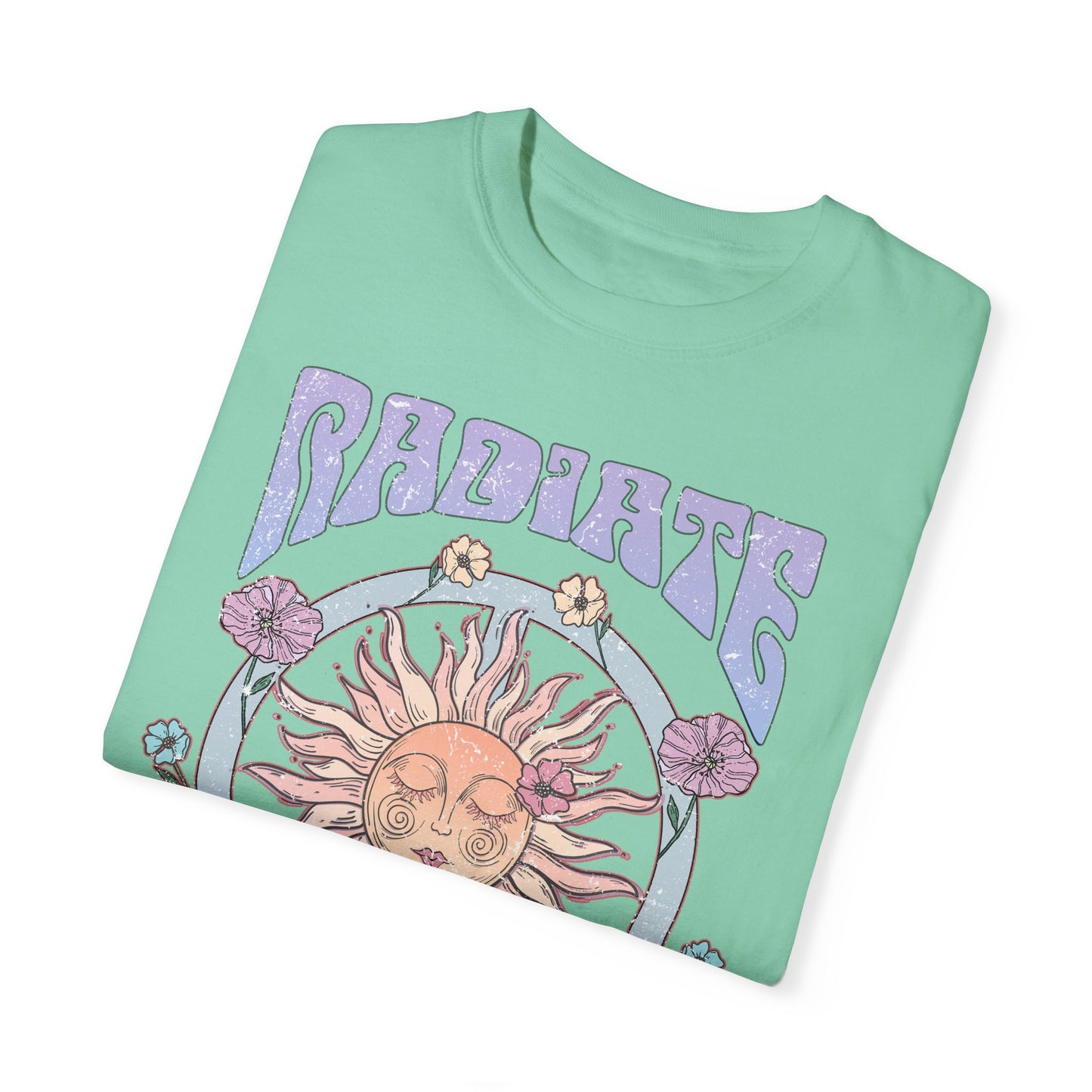 Radiate Positivity T-shirt, Spiritual Wellness, Uplifting, motivational, Retro, Unisex Tee, Positive Vibes Shirt, Inspirational Graphic Top,