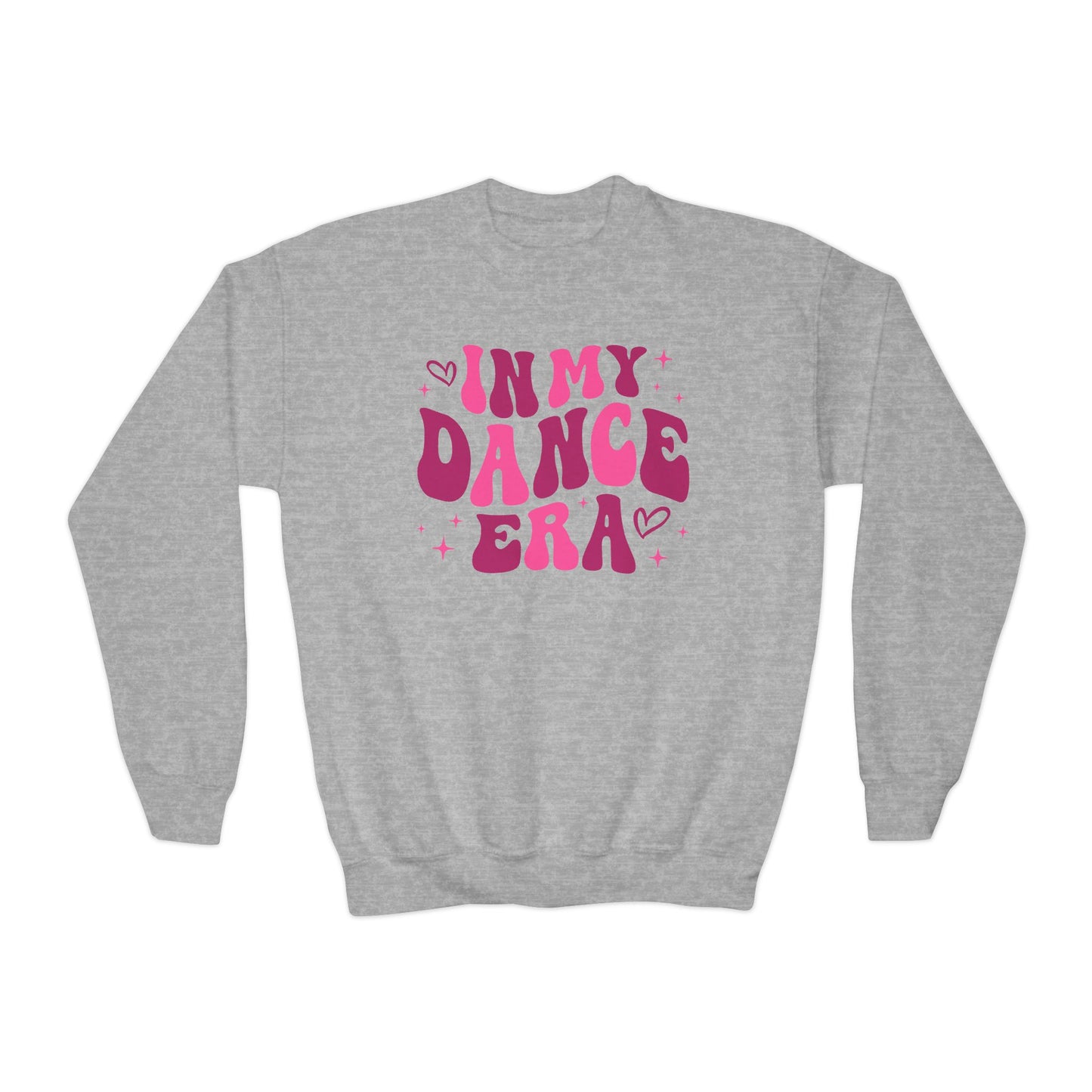 In My Dance Era Pink Youth Crewneck Sweatshirt, Girl Gift, Dancer Christmas Gift, Swifty, Dance Lover Top, Girls Dancewear Shirt, Dance