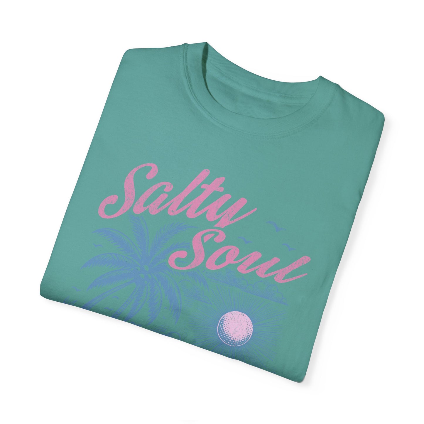 Salty Soul T-Shirt - Beach Summer Vacation Retro Trendy Unisex Tee, Spring Break Graphic Shirt, Coastal Vibes Clothing, Ocean Lover Gift