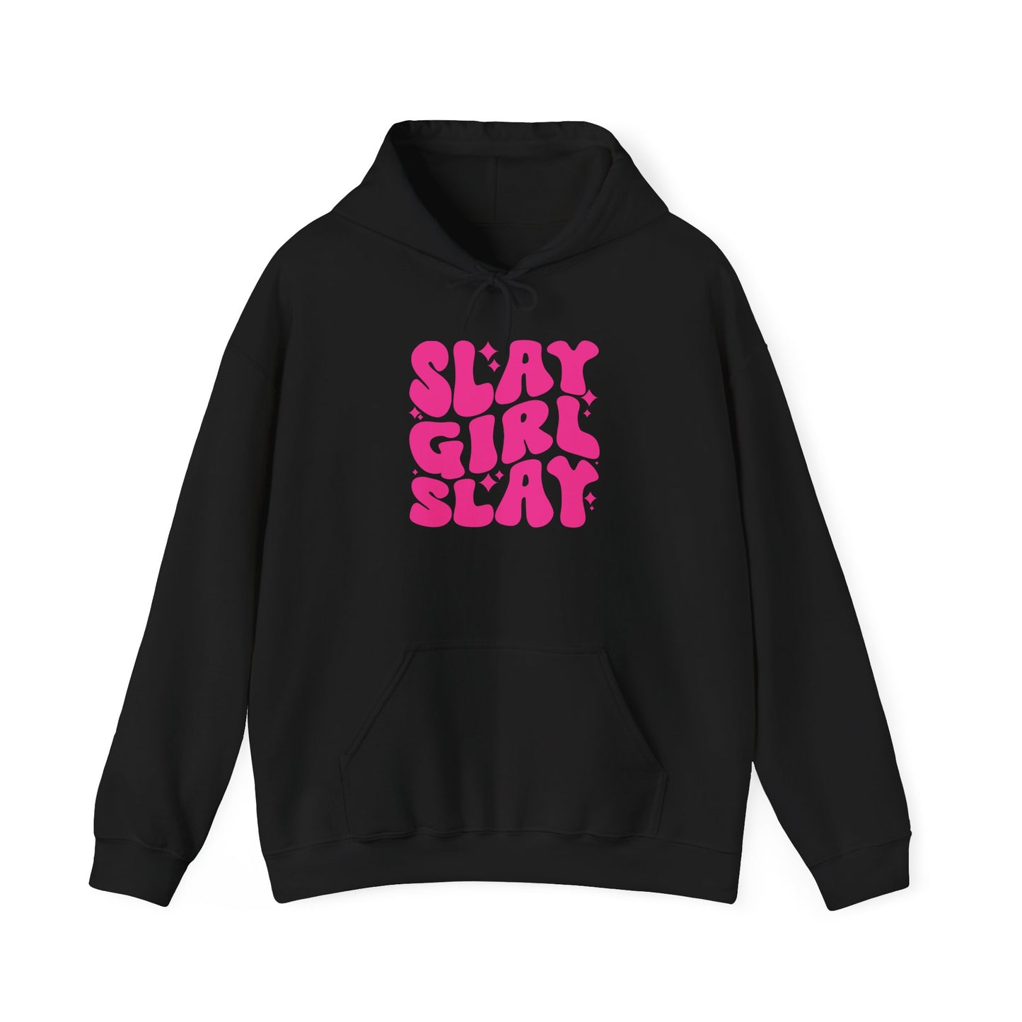 Slay Girl Slay Hoodie, Girl Empowerment Gift, Women's Activewear, Sports Hooded Sweatshirt, Feminist Apparel