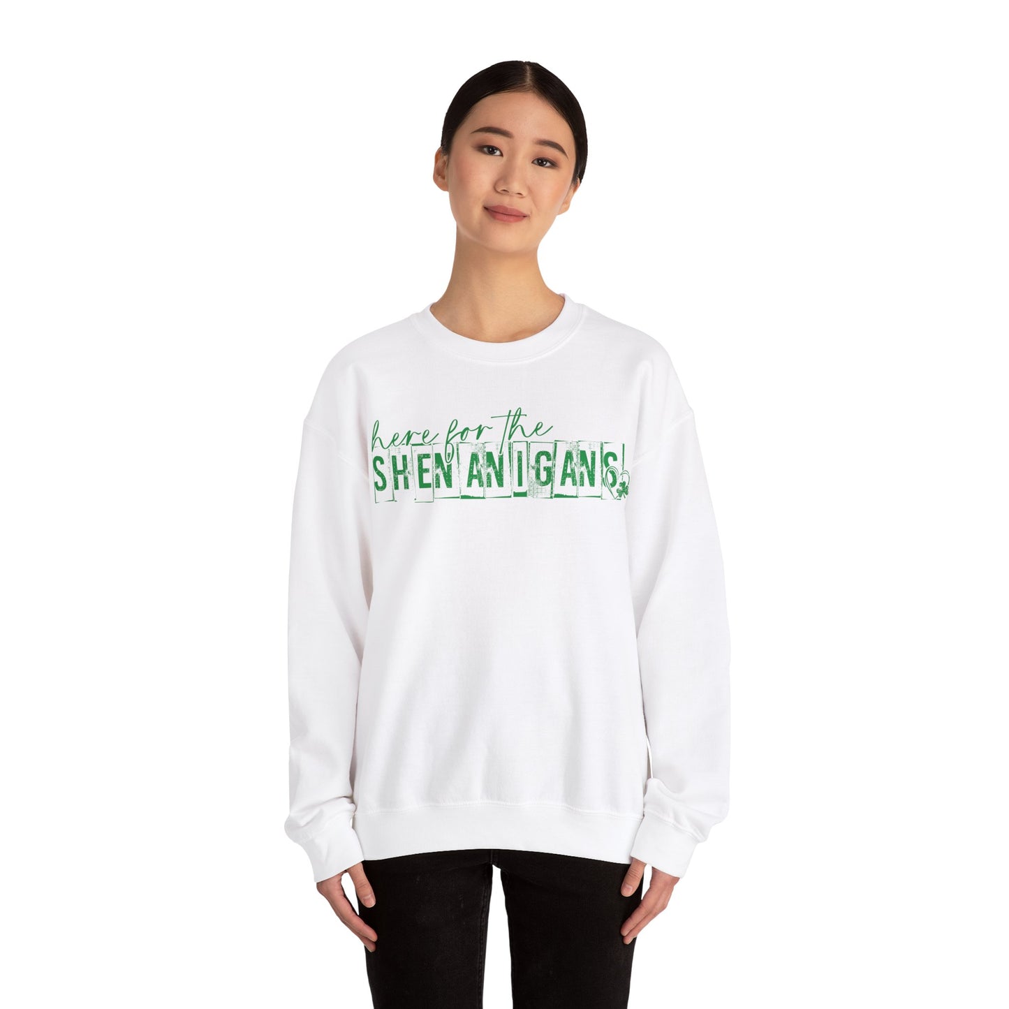 St Patricks Day Lucky Crewneck Sweatshirt, St Paddys Day, Irish Funny Shenanigans, St Patricks Shirt, Holiday Sweatshirt