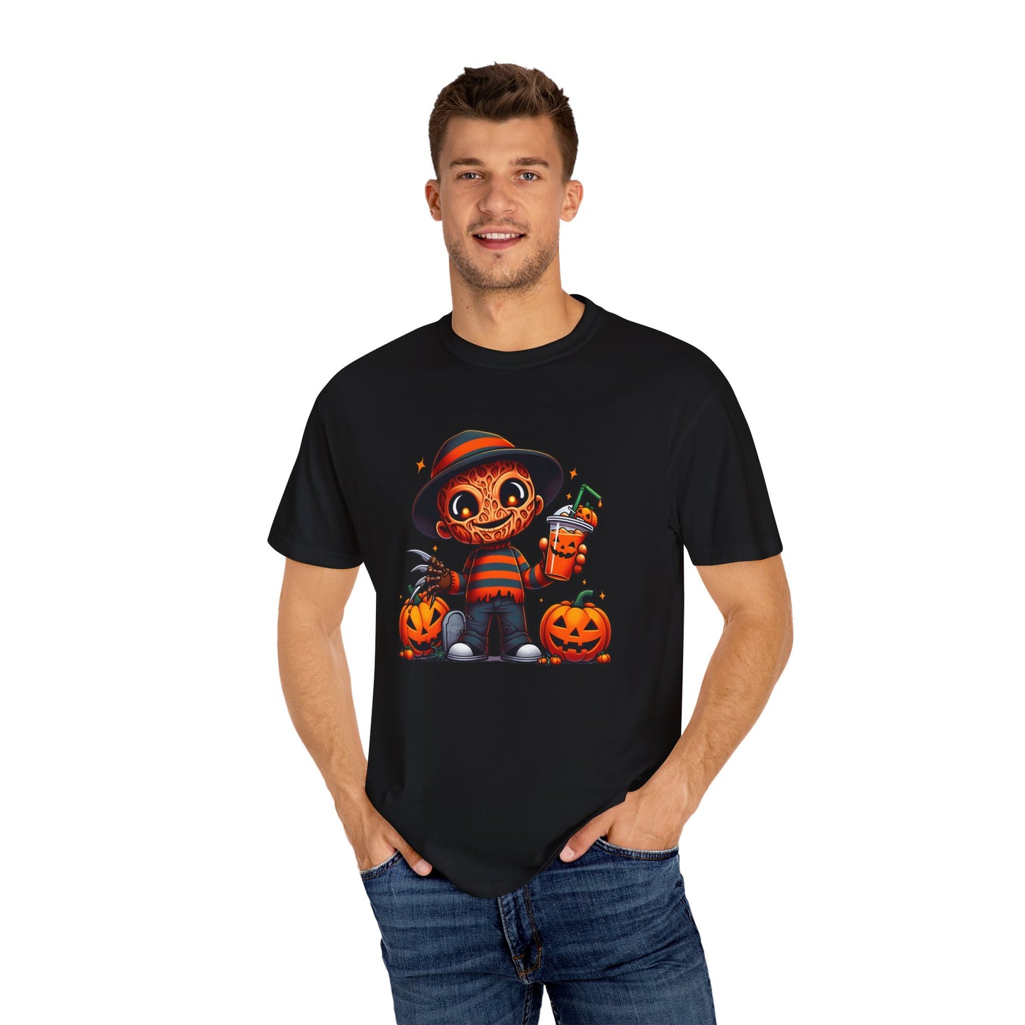 Cute Creepy Fred Unisex Garment-Dyed T-shirt