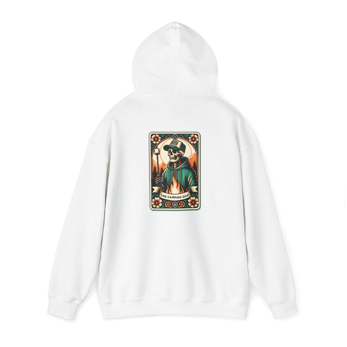 The Camping Dad Tarot Card Unisex Heavy Blend™ Hooded Sweatshirt