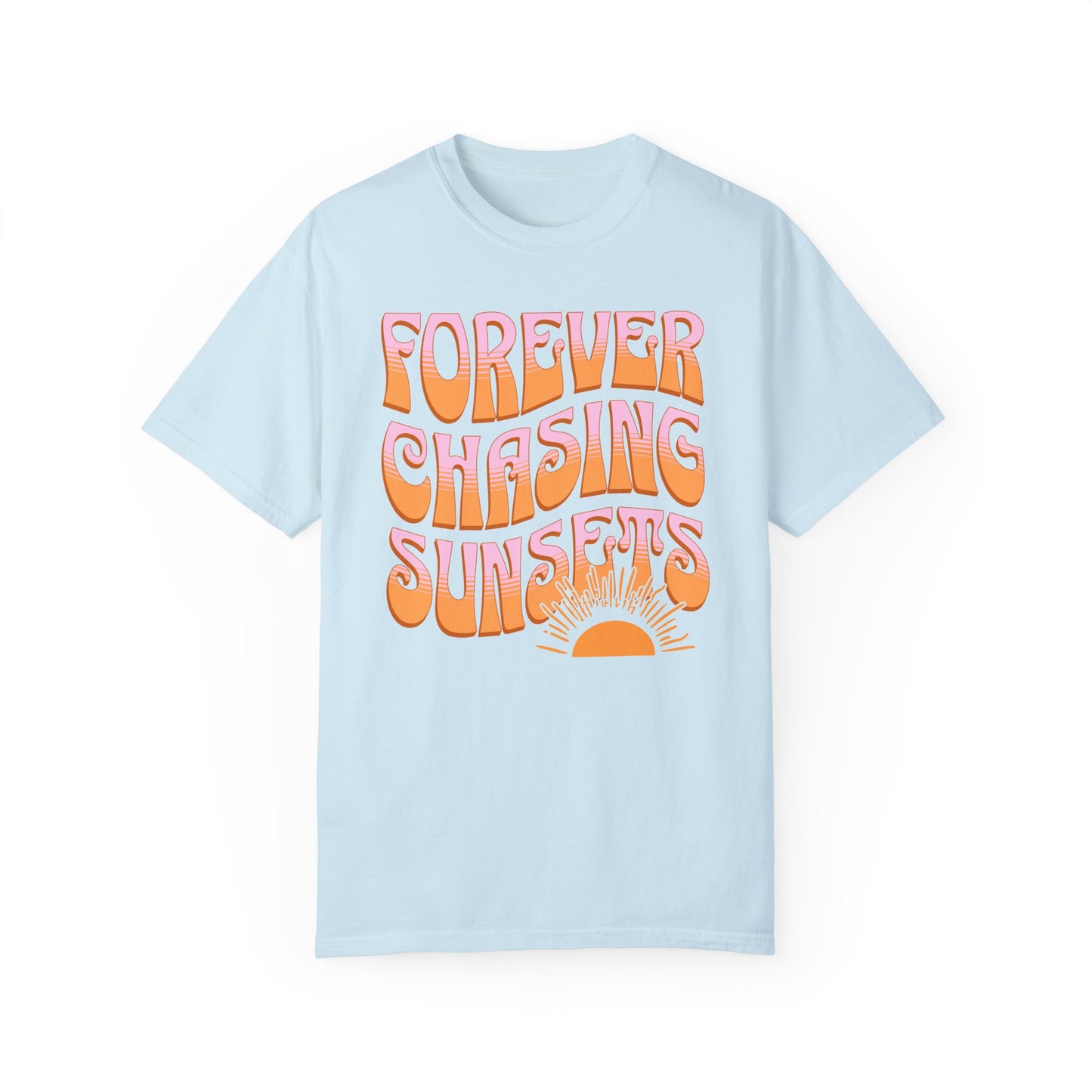 Chasing Sunsets T-shirt, Vintage Retro Unisex Graphic Tee, Beach Bum Shirt, Ocean Lover Gift, Spring Break