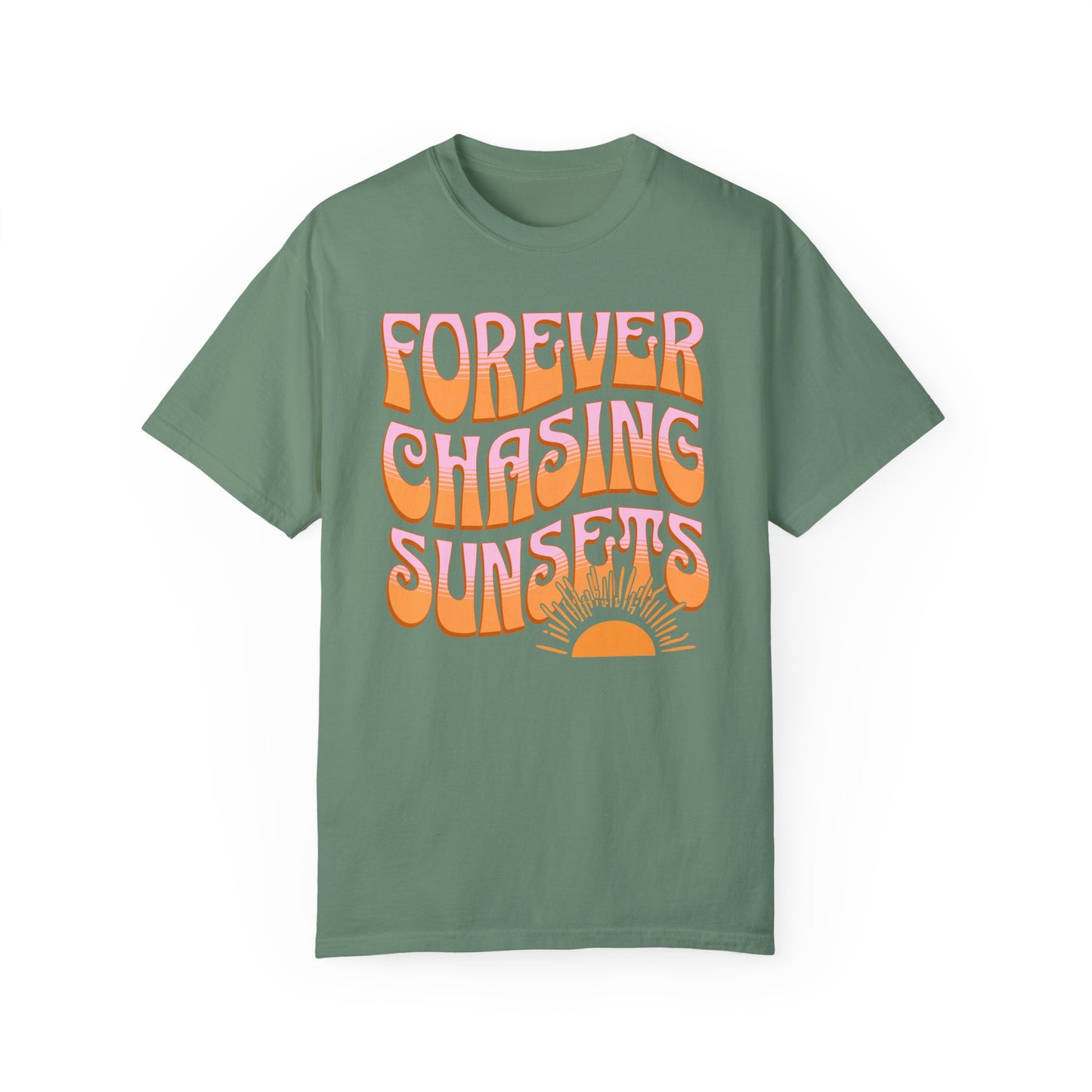 Chasing Sunsets T-shirt, Vintage Retro Unisex Graphic Tee, Beach Bum Shirt, Ocean Lover Gift, Spring Break