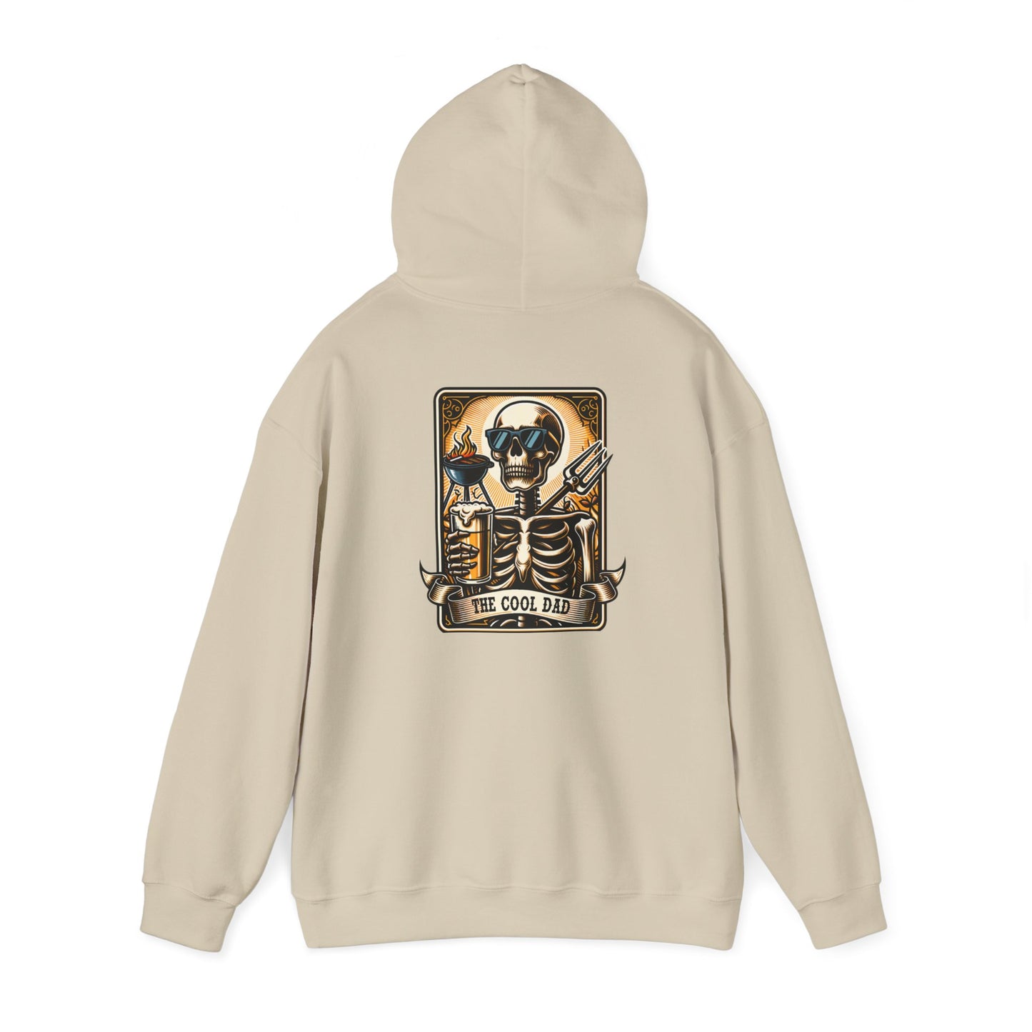 The Coold Dad 1 Tarot Card Unisex Heavy Blend™ Hooded Sweatshirt