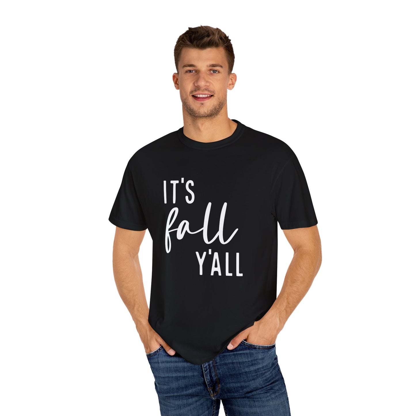 It's Fall Y'all Shirt, Autumn Season Tee, Women's Cute Fall T-Shirt, Fall Tops, Cozy Crewneck, Autumn, Comfy Fall Tshirt, Funny Fall Fashion