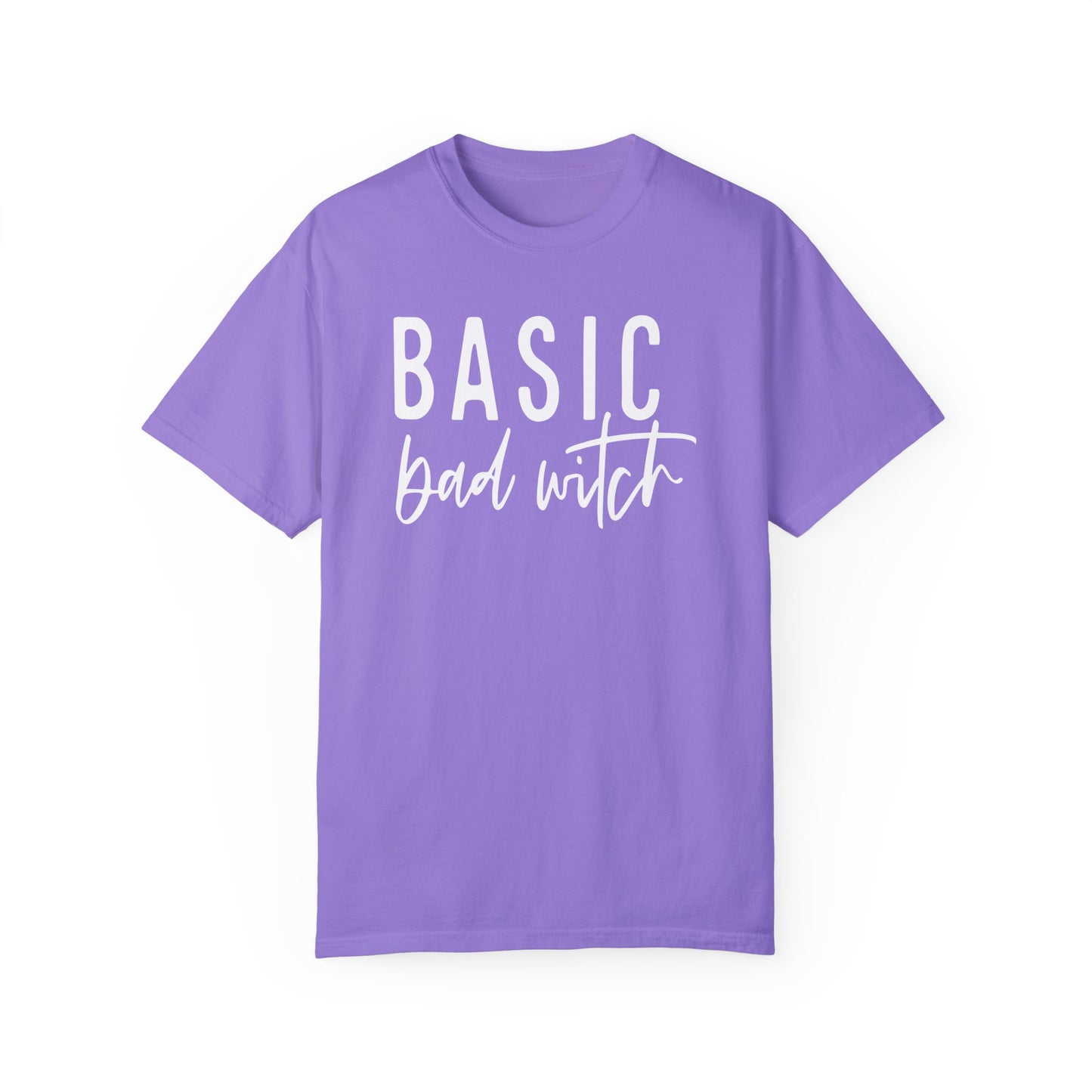 Basic Bad Witch Shirt, Graphic Halloween Top, Womens Fall Graphic Tee, Halloween Party Shirt, Spooky Season Crewneck, Trendy Halloween Top