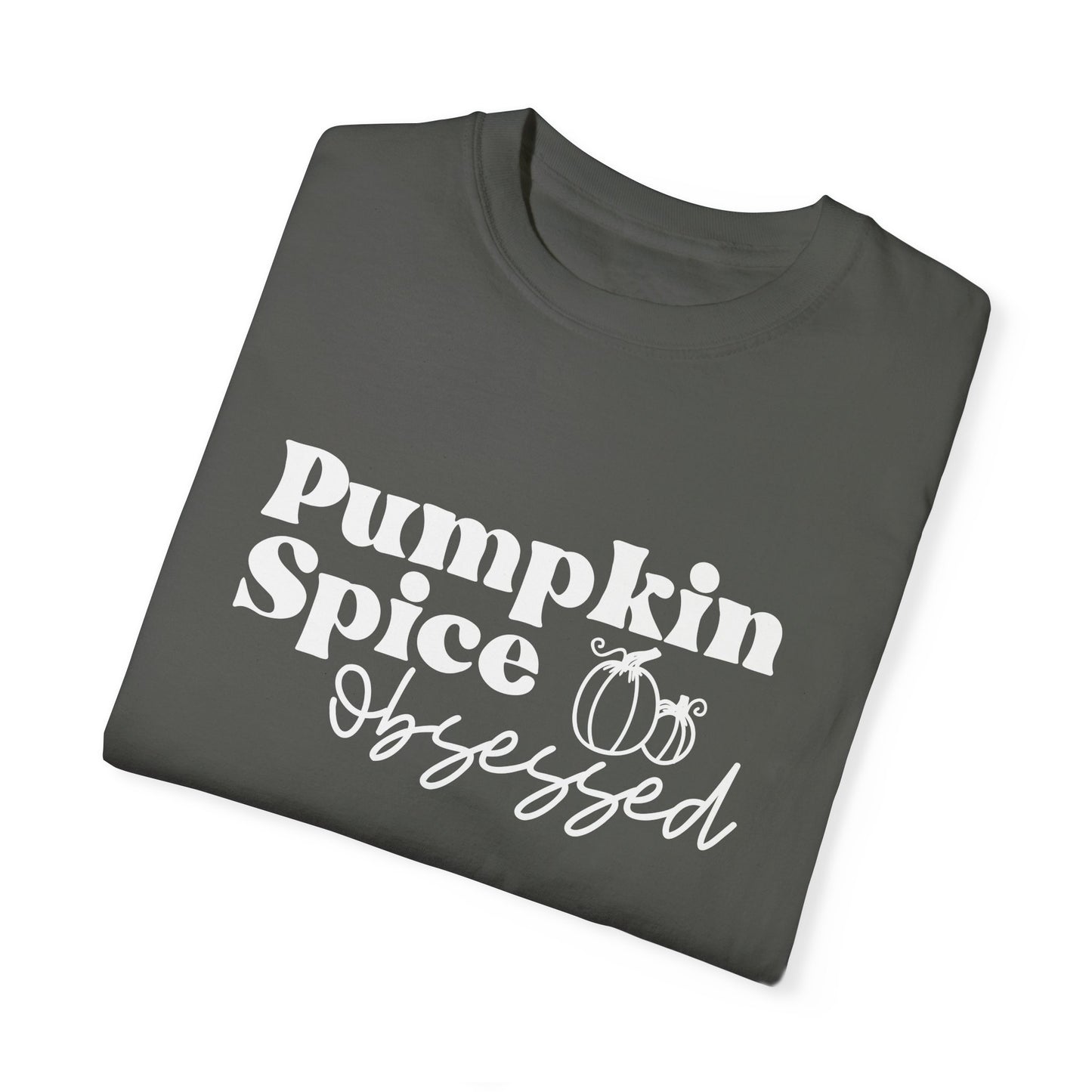 Pumpkin Spice Obsessed Shirt, Pumpkin Spice Season Tee, Women's Cute Fall T-Shirt, Cozy Fall Tops, PSL, Coffee Lover Crewneck, Autumn, Latte