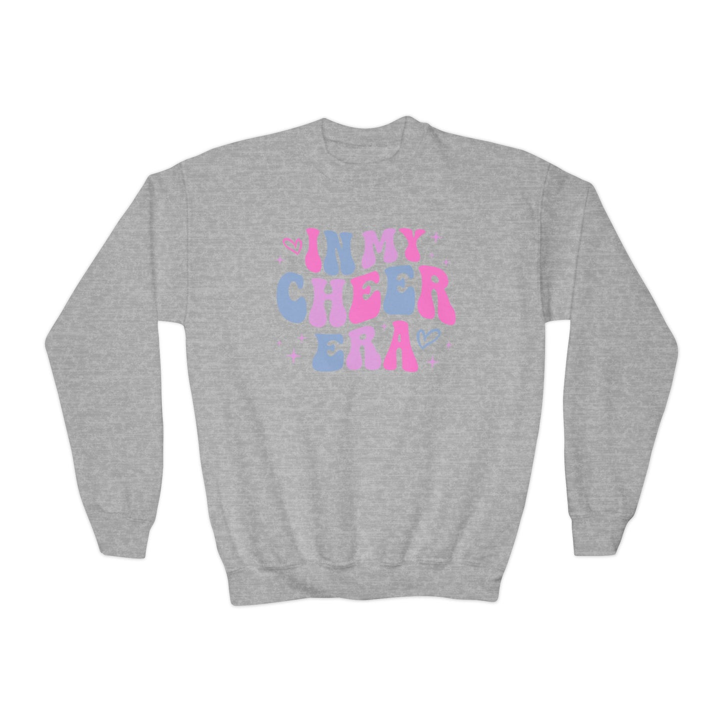 In My Cheer Era, Pastels, Youth Crewneck Sweatshirt