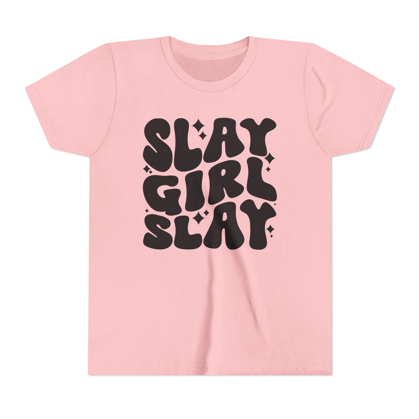 Slay Girl Slay Youth Tee, Empowerment Shirt, Kids Graphic T-Shirt, Girl Power Top, Inspirational Clothing