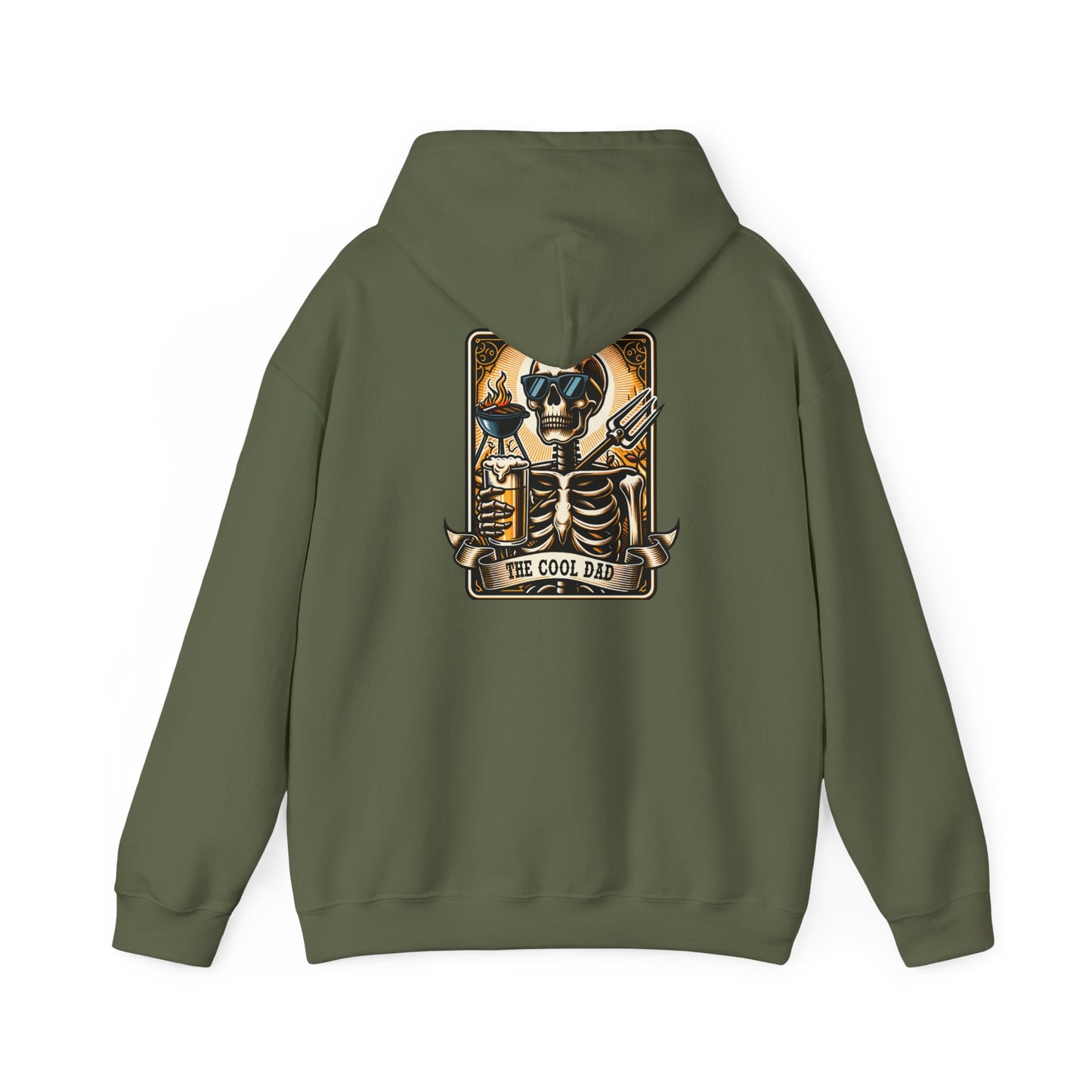 The Coold Dad 1 Tarot Card Unisex Heavy Blend™ Hooded Sweatshirt