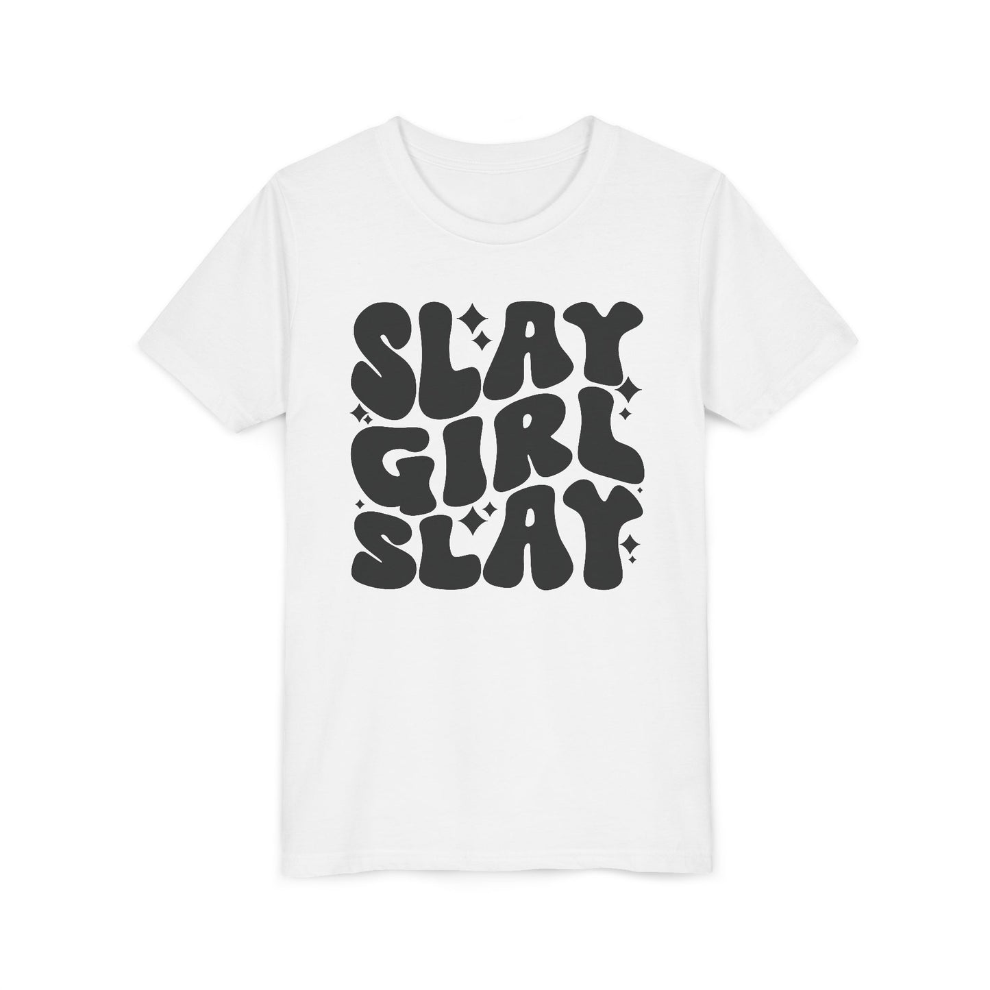 Slay Girl Slay Youth Tee, Empowerment Shirt, Kids Graphic T-Shirt, Girl Power Top, Inspirational Clothing