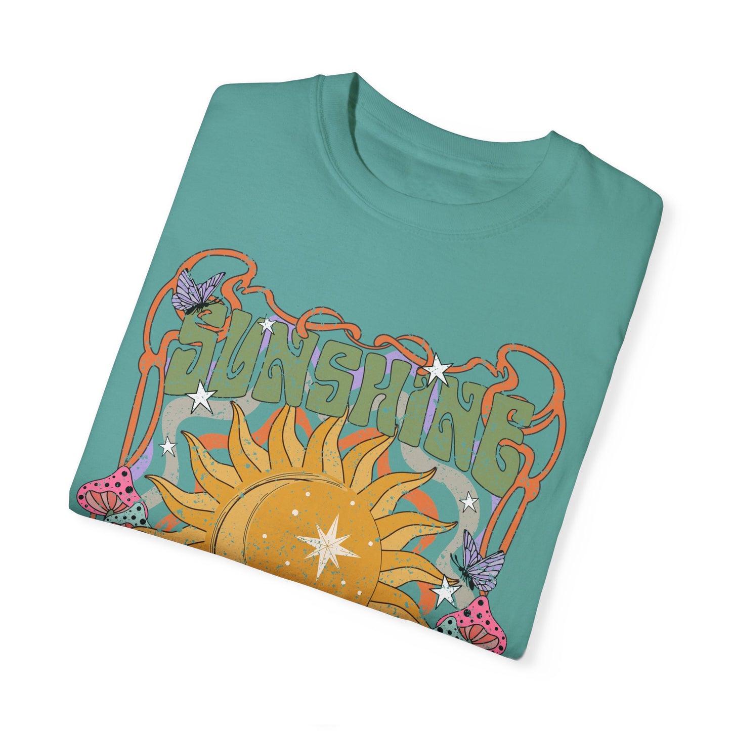 Sunshine On My Mind T-Shirt, Summer Vacation Shirt, Spiritual Wellness Tee, Positive Vibes, Retro, Unisex Tee