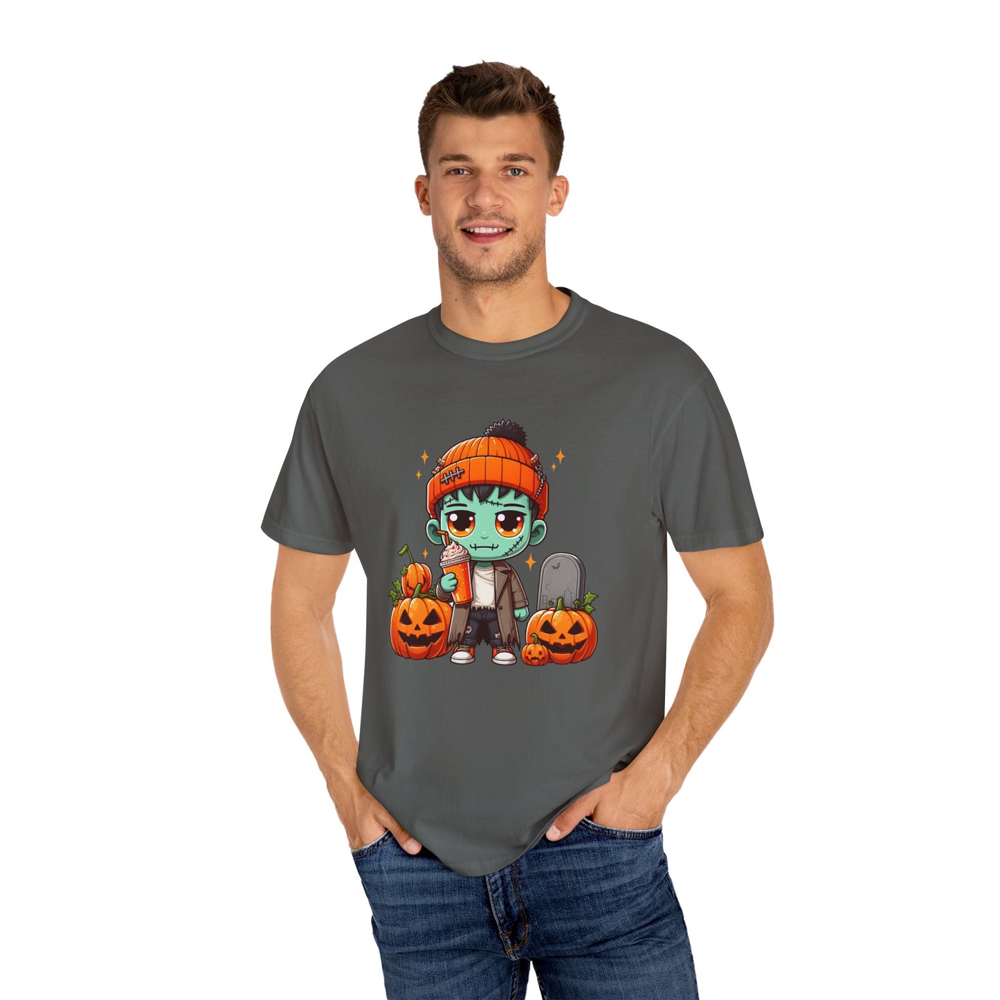 Cute Creppy Frank Unisex Garment-Dyed T-shirt