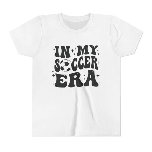 Copy of Soccer Era Youth Tee, Soccer Player Gift, Soccer Ball T-Shirt, Colorful Youth Shirt, Sports Fan Tee