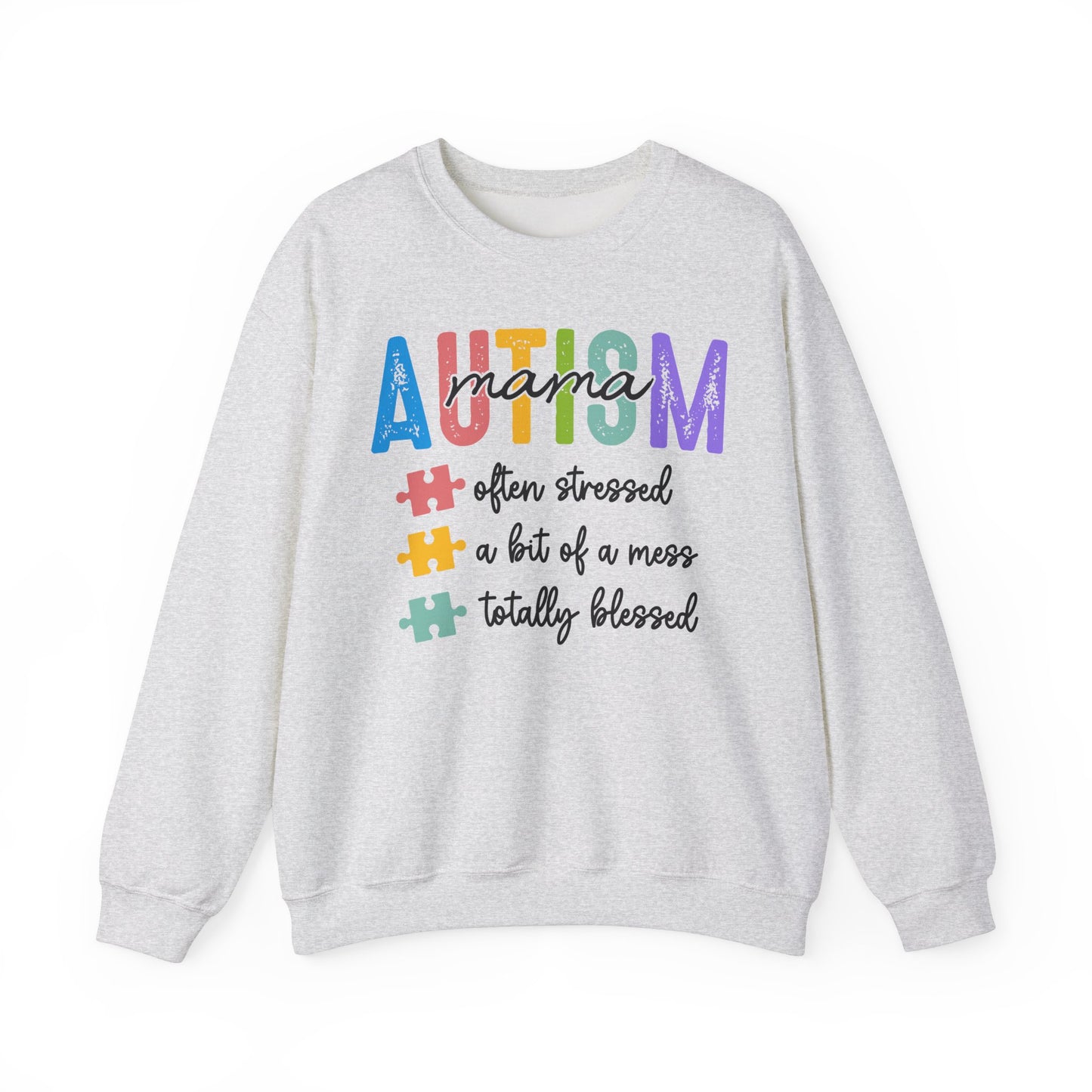 Autism Mama Coquette Sweatshirt, Retro Autism Bow, Autism Advocate, Special Education, Neurodiversity, Unisex Crewneck, Autism Awareness