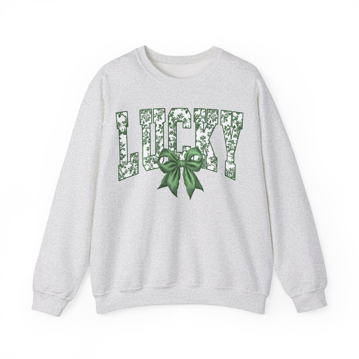 Retro Toile Lucky St Patrick's Day Sweatshirt, St Patricks day Coquette Pullover, Shamrock Crewneck, St Patrick's Day Apparel, Vintage St