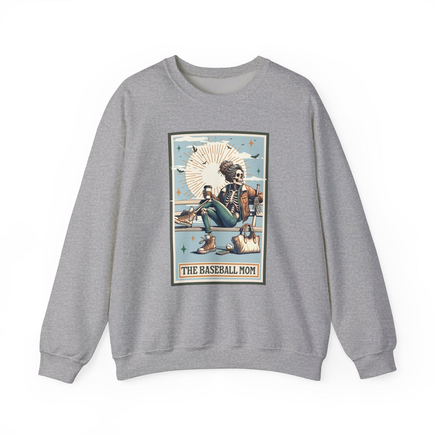 The Baseball Mom, Unisex Heavy Blend™ Crewneck Sweatshirt