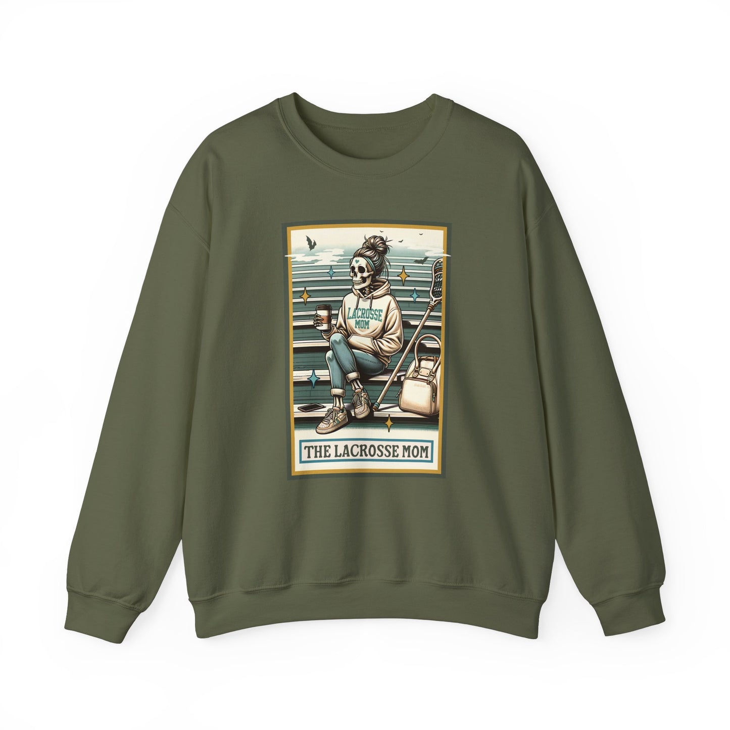 The Lacrosse Mom, Unisex Heavy Blend™ Crewneck Sweatshirt