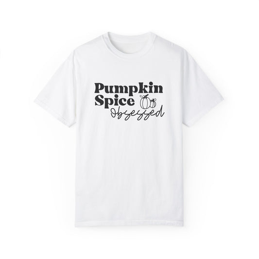 Pumpkin Spice Obsessed Shirt, Pumpkin Spice Season Tee, Women's Cute Fall T-Shirt, Cozy Fall Tops, PSL, Coffee Lover Crewneck, Autumn