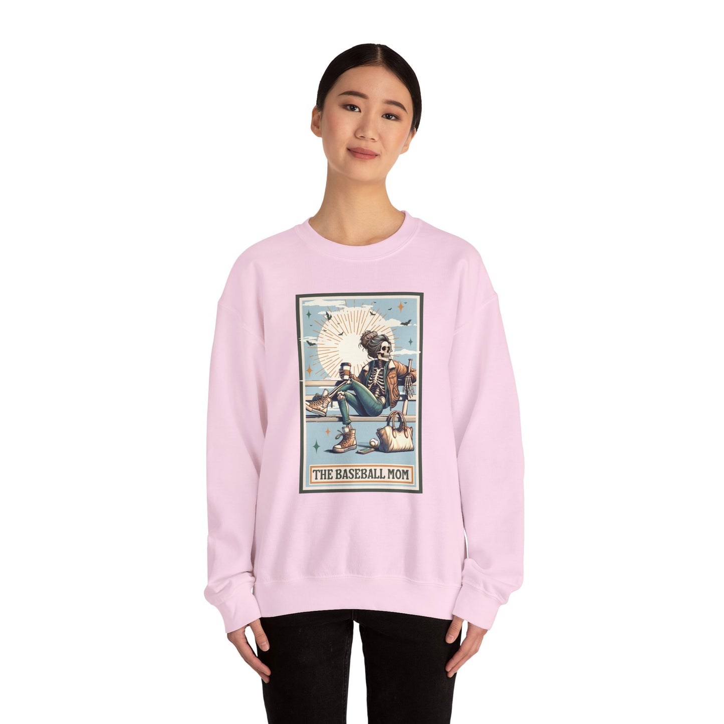 The Baseball Mom, Unisex Heavy Blend™ Crewneck Sweatshirt