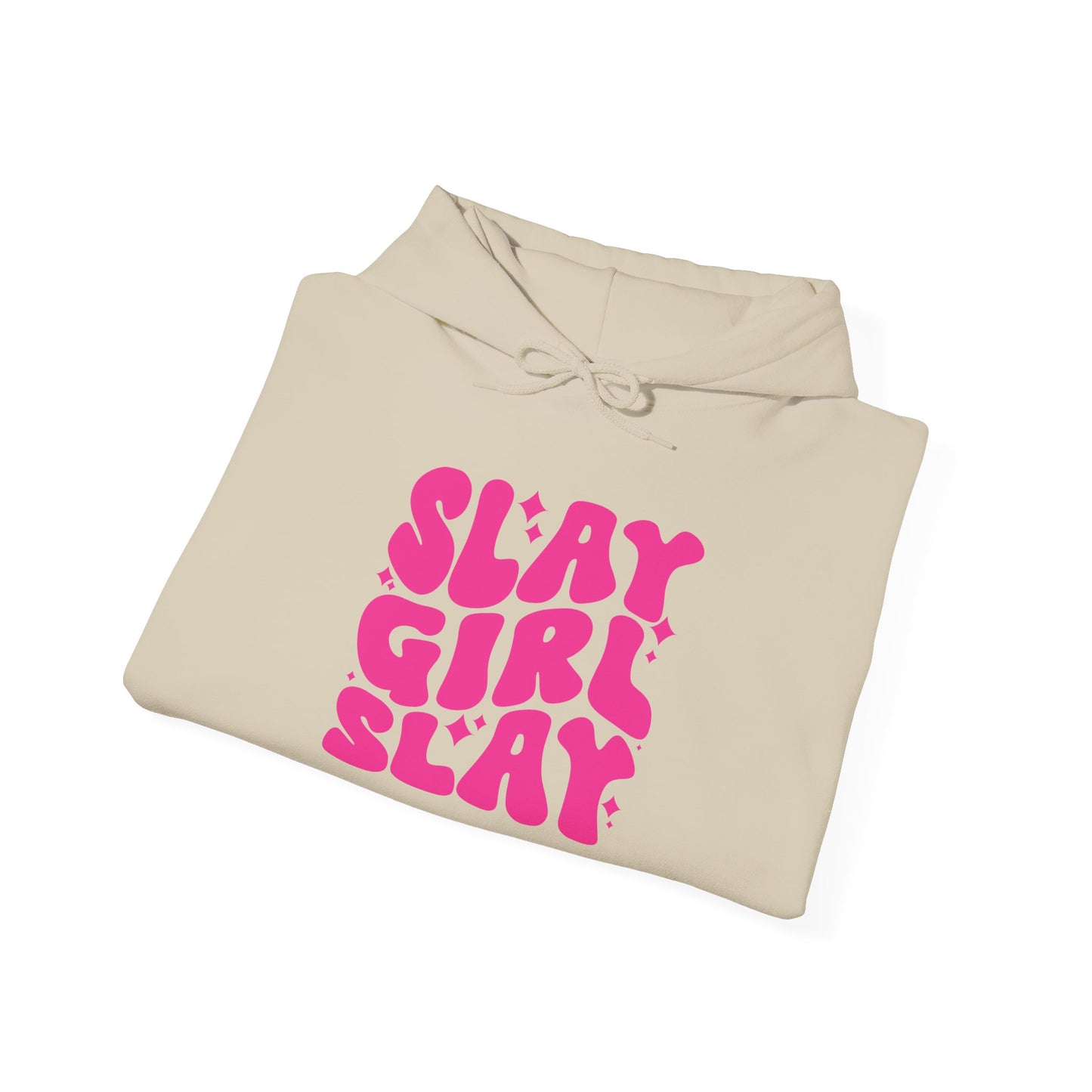 Slay Girl Slay Hoodie, Girl Empowerment Gift, Women's Activewear, Sports Hooded Sweatshirt, Feminist Apparel