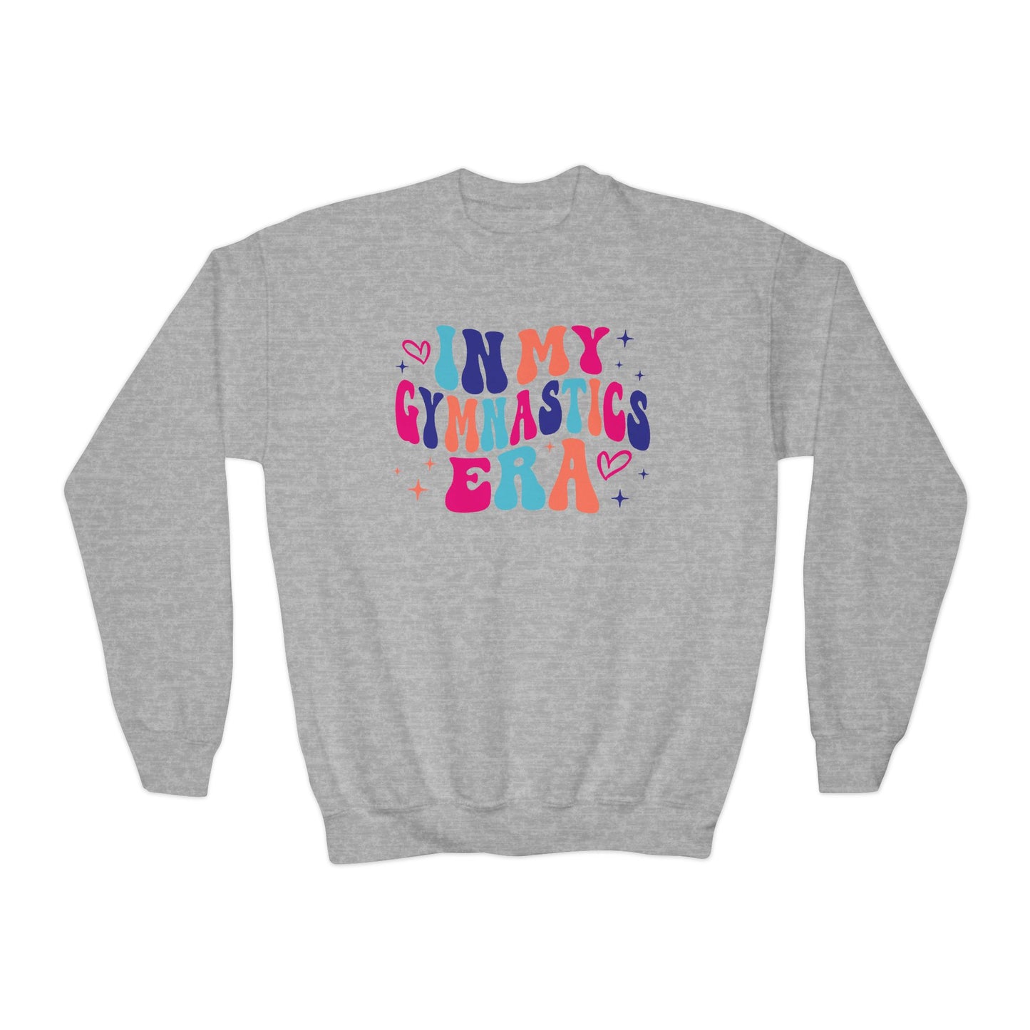 Girls Gymnastics Crewneck Sweatshirt, Multi Colored, 'In My Gymnastics Era' Swifty Gift for Her, Athlete Apparel, Gymnast Jumper, Gymnastics