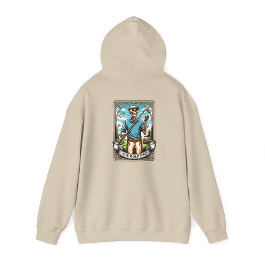 The Golf Dad Tarot Card Unisex Heavy Blend™ Hooded Sweatshirt