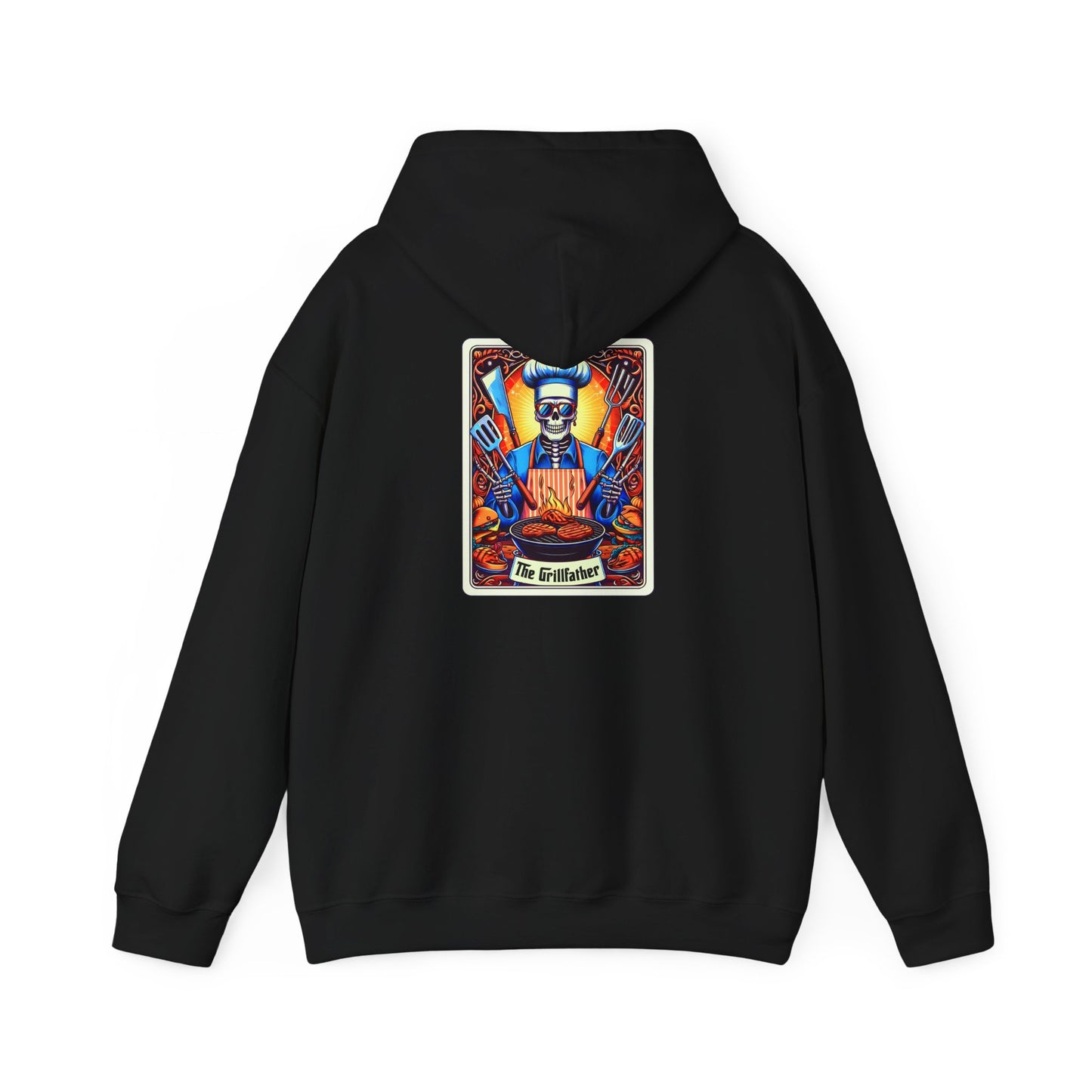 The GrillFather Tarot Card Unisex Heavy Blend™ Hooded Sweatshirt