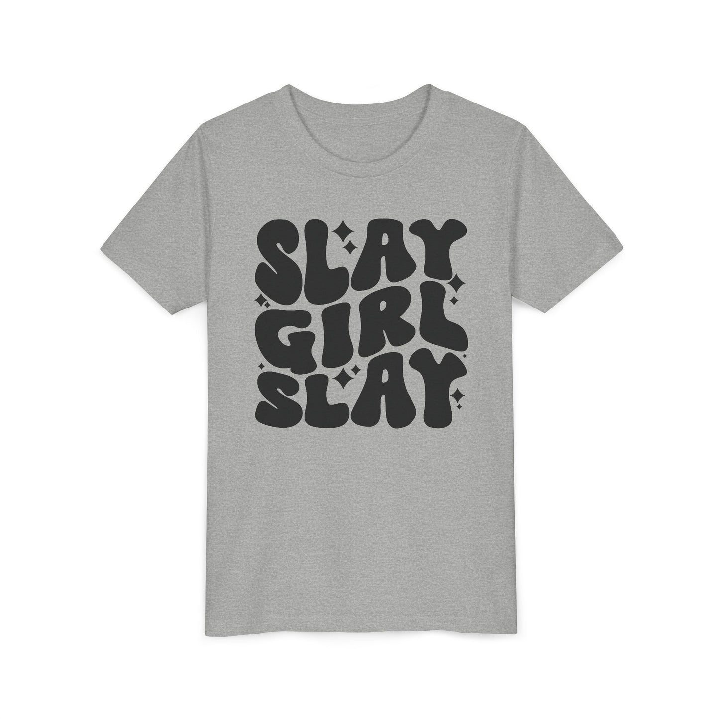 Slay Girl Slay Youth Tee, Empowerment Shirt, Kids Graphic T-Shirt, Girl Power Top, Inspirational Clothing