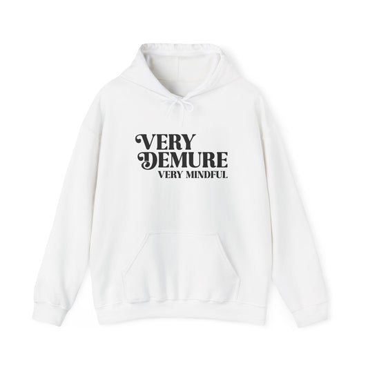 Very Demure Hoodie, Very Mindful Unisex Hooded Sweatshirt, Trending Sweatshirt, Funny Hoodie, Fall Fashion Sweater, Graphic Sweatshirt, Gift