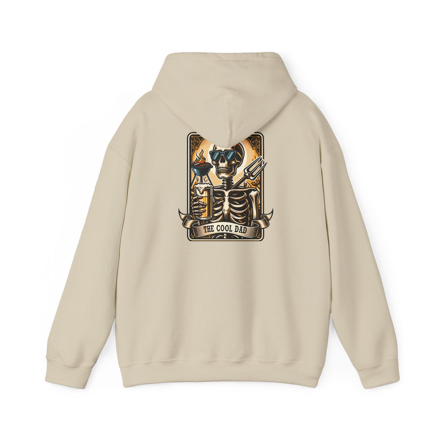 The Coold Dad 1 Tarot Card Unisex Heavy Blend™ Hooded Sweatshirt