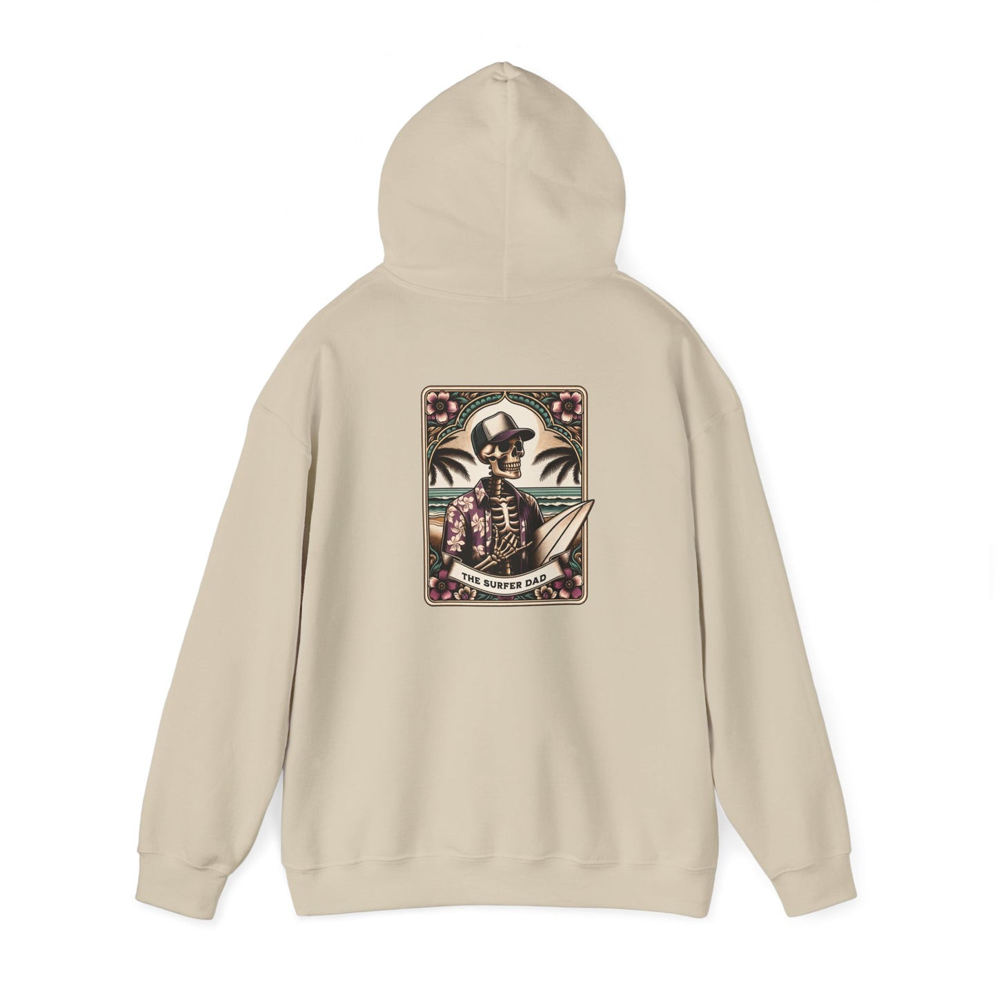 The Surfer Dad Tarot Card Unisex Heavy Blend™ Hooded Sweatshirt