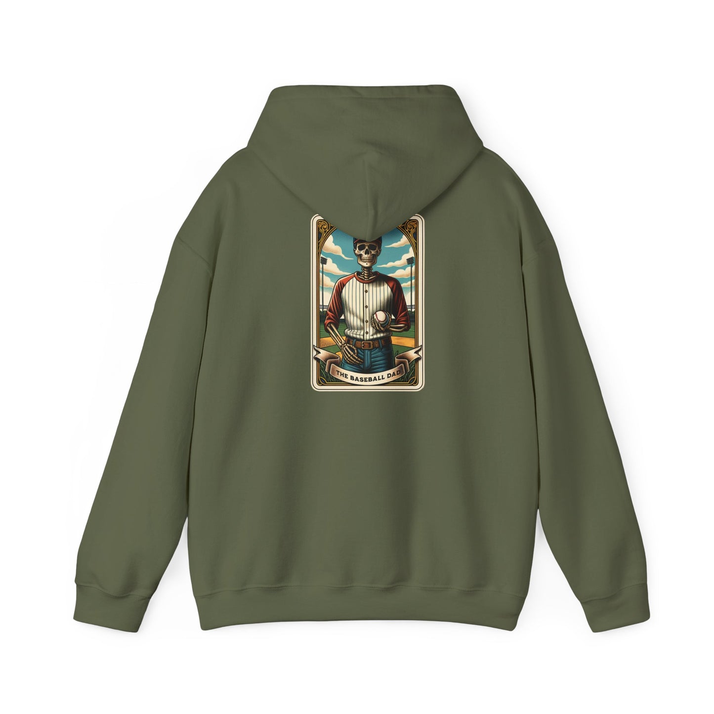 The Baseball Dad Tarot Card Unisex Heavy Blend™ Hooded Sweatshirt