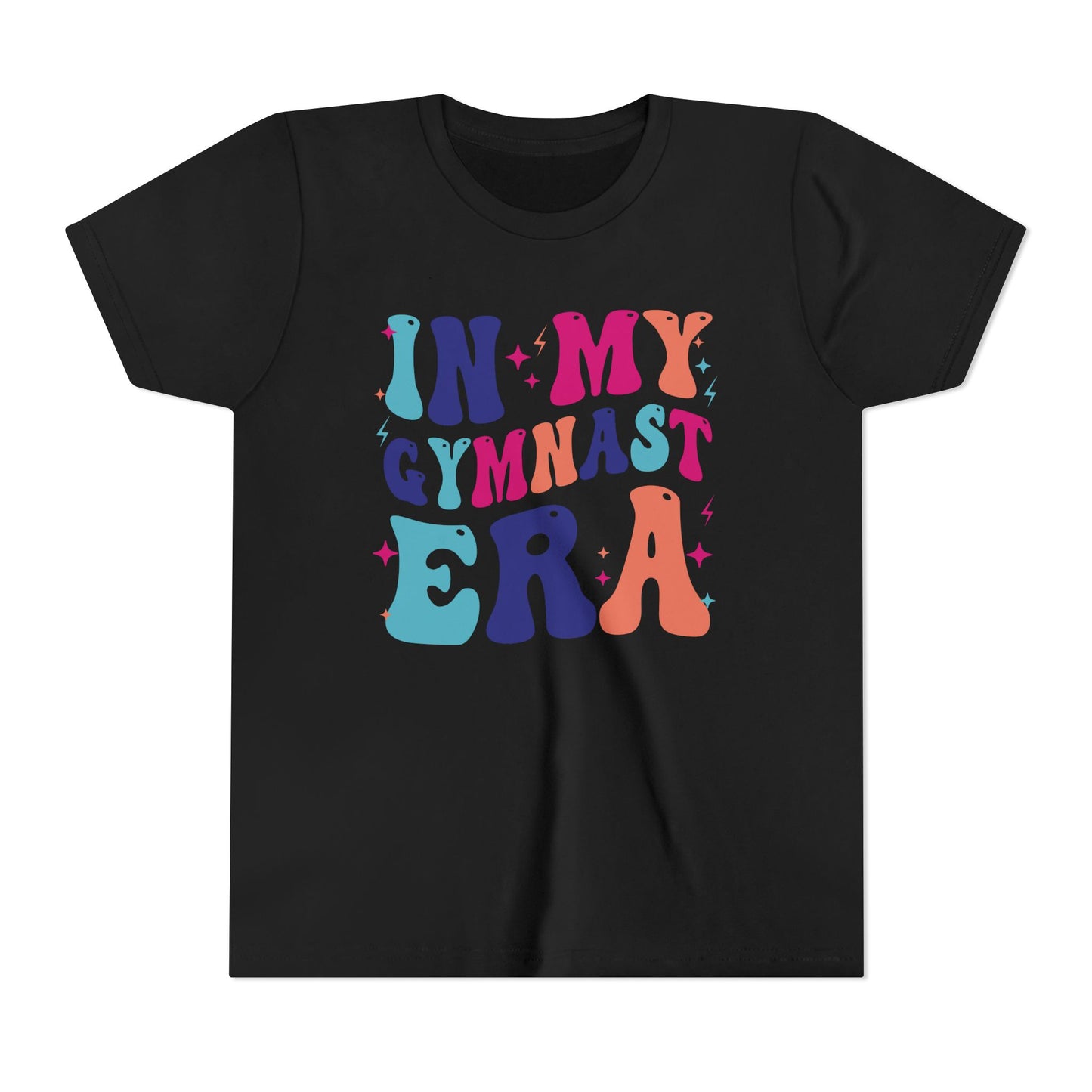 In My Gymnast Era Youth Tee, Gymnast Gift, Gymnast T-Shirt, Colorful Youth Shirt, Sports Fan Tee