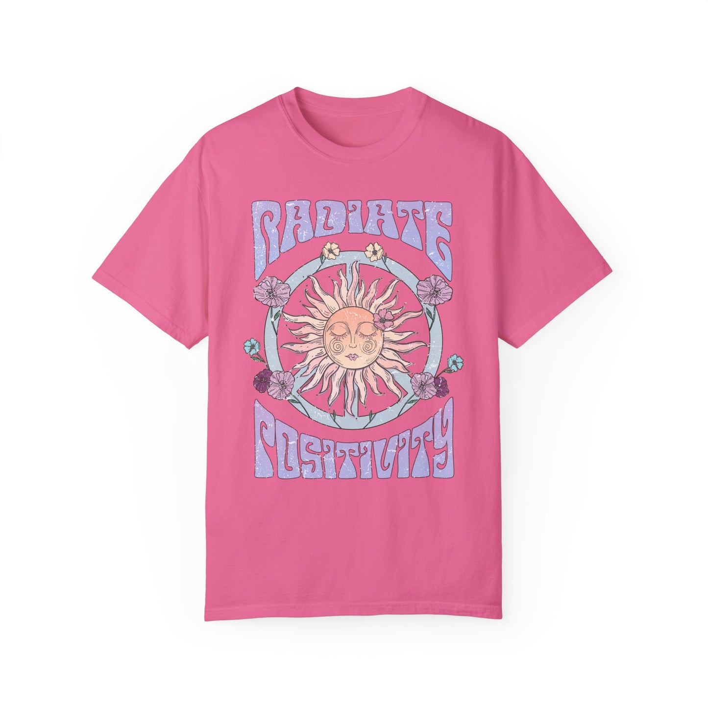 Radiate Positivity T-shirt, Spiritual Wellness, Uplifting, motivational, Retro, Unisex Tee, Positive Vibes Shirt, Inspirational Graphic Top,