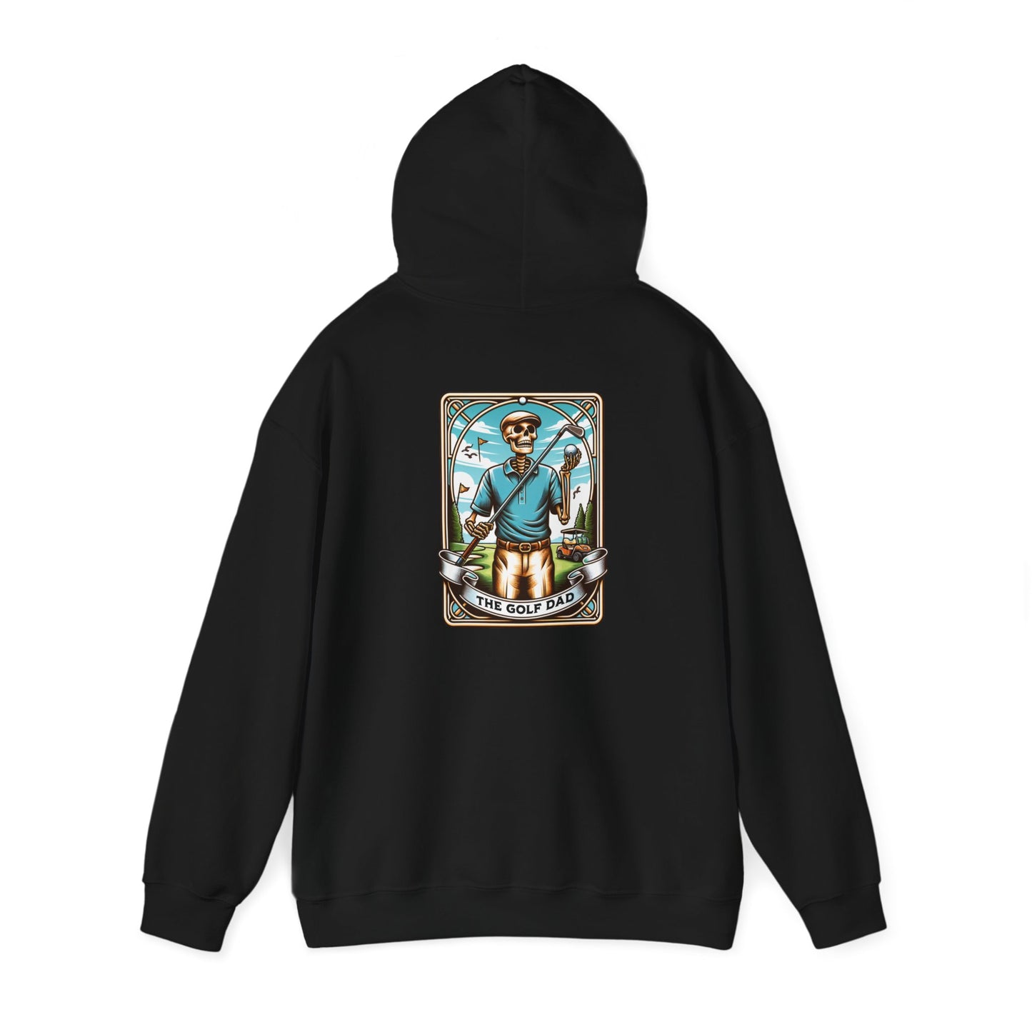 The Golf Dad Tarot Card Unisex Heavy Blend™ Hooded Sweatshirt