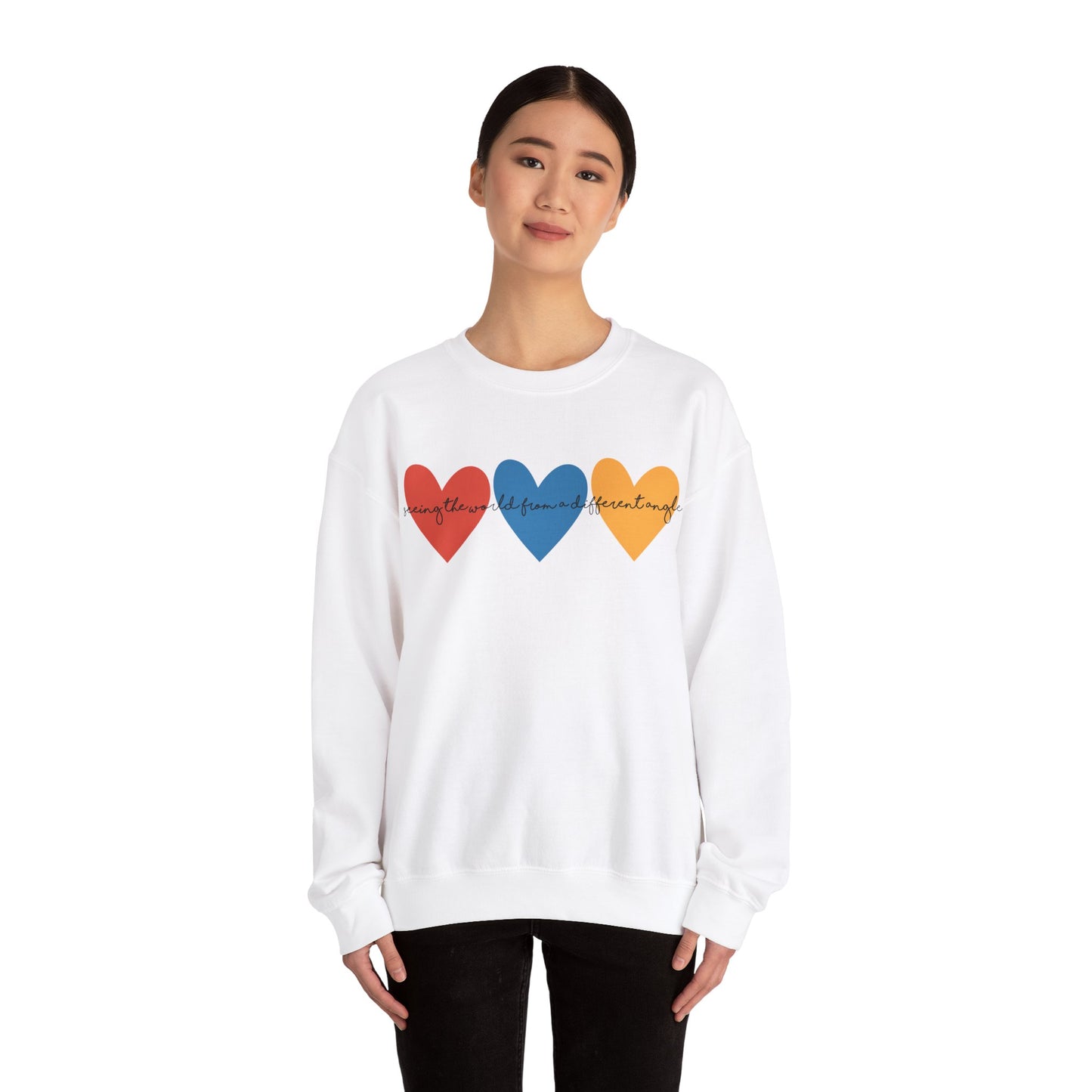 Autism Awareness Retro Heart Sweatshirt, Crewneck, Autism Mama, Advocate, Special Education, Neurodiversity