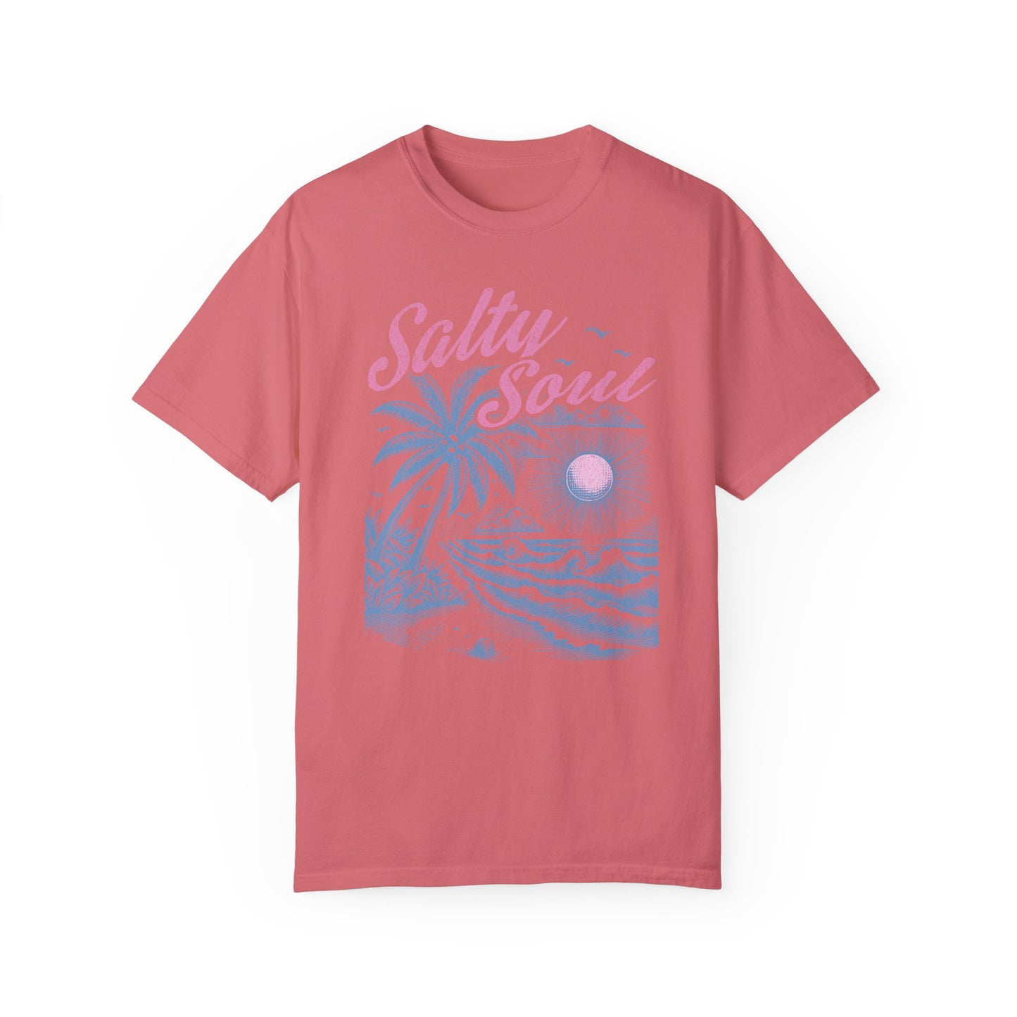 Salty Soul T-Shirt - Beach Summer Vacation Retro Trendy Unisex Tee, Spring Break Graphic Shirt, Coastal Vibes Clothing, Ocean Lover Gift