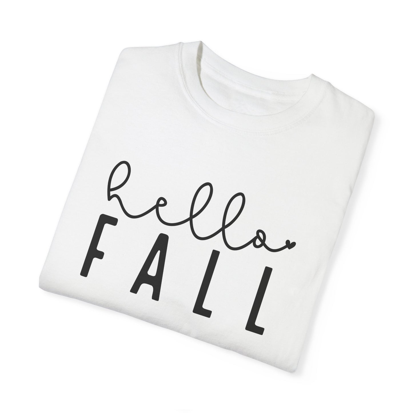 Hello Fall Shirt, Autumn Season Tee, Women's Cute Fall T-Shirt, Fall Tops, Cozy Crewneck, Autumn, Comfy Fall Tshirt, Funny Fall Fashion