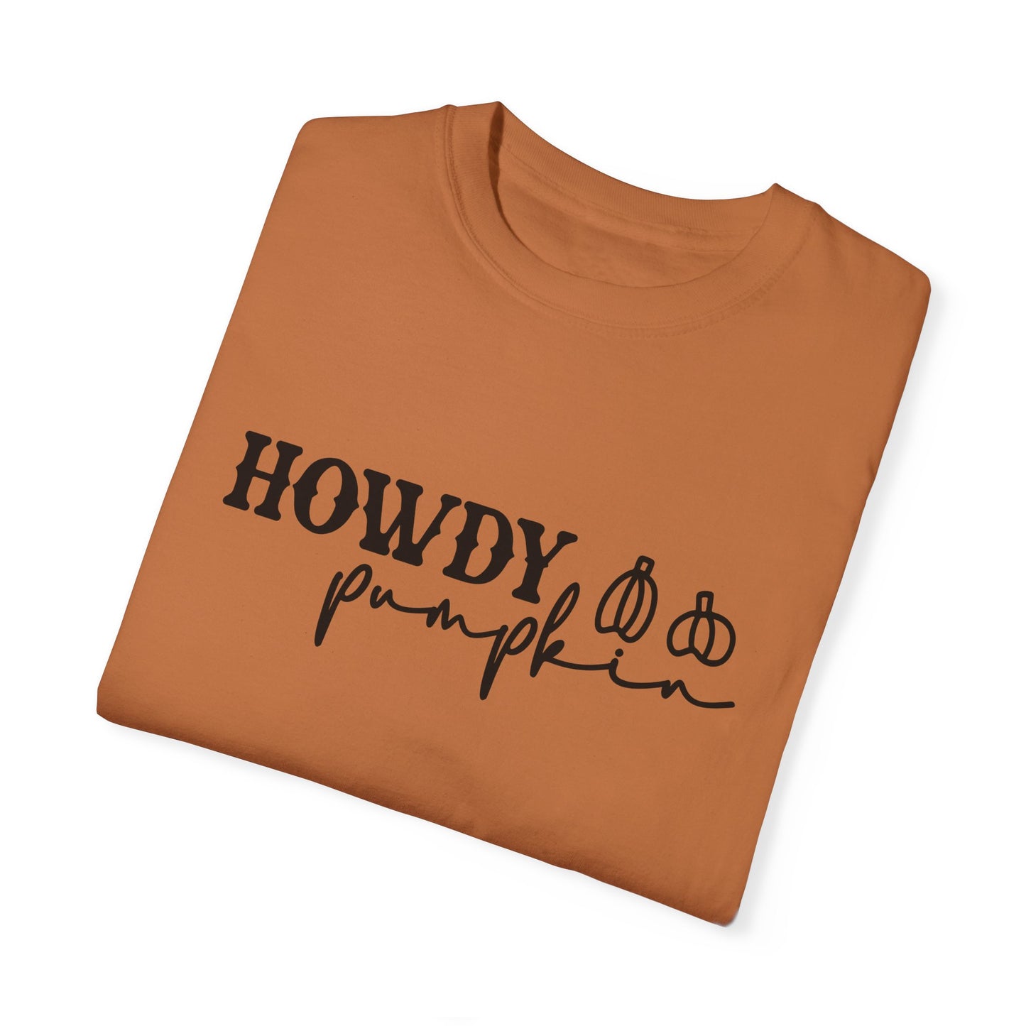 Howdy Pumpkin Shirt, Women's Cute Fall T-Shirt, Cozy Fall Tops, Country Crewneck, Southwest Tee, Autumn, Fall Graphic Tee, Unisex T-shirt