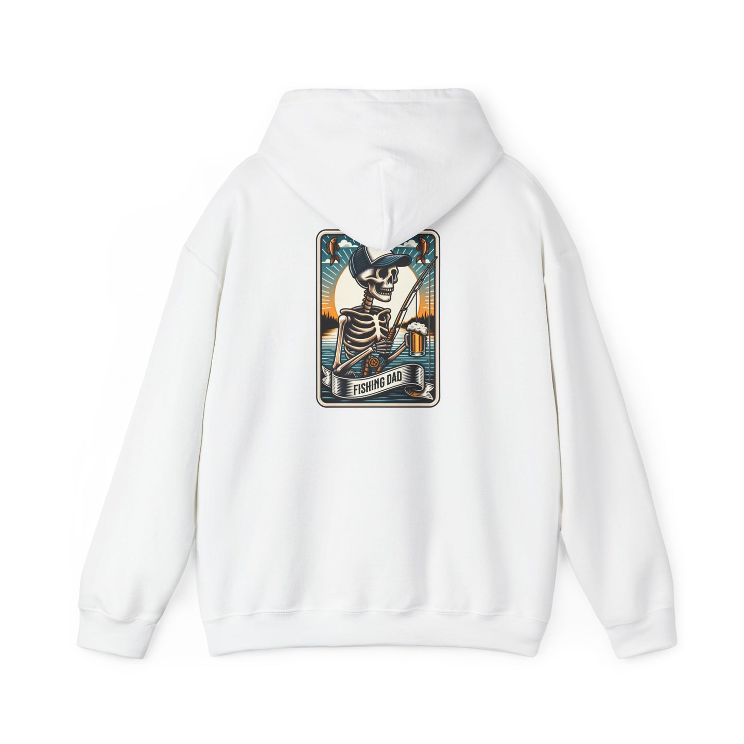 The Fishing Dad Tarot Card Unisex Heavy Blend™ Hooded Sweatshirt