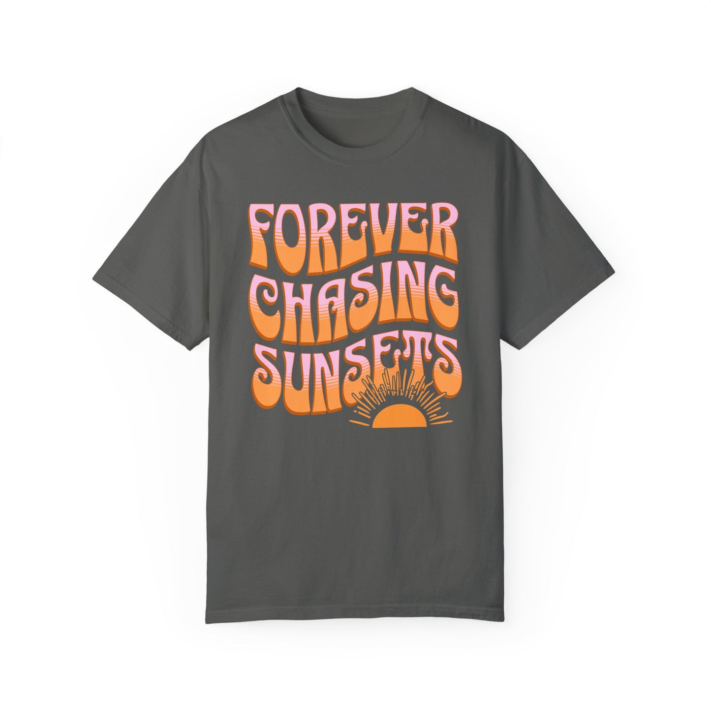 Chasing Sunsets T-shirt, Vintage Retro Unisex Graphic Tee, Beach Bum Shirt, Ocean Lover Gift, Spring Break