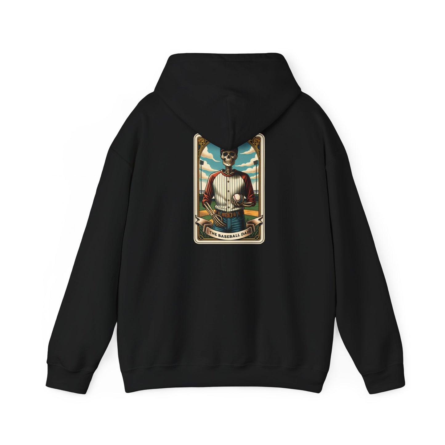 The Baseball Dad Tarot Card Unisex Heavy Blend™ Hooded Sweatshirt