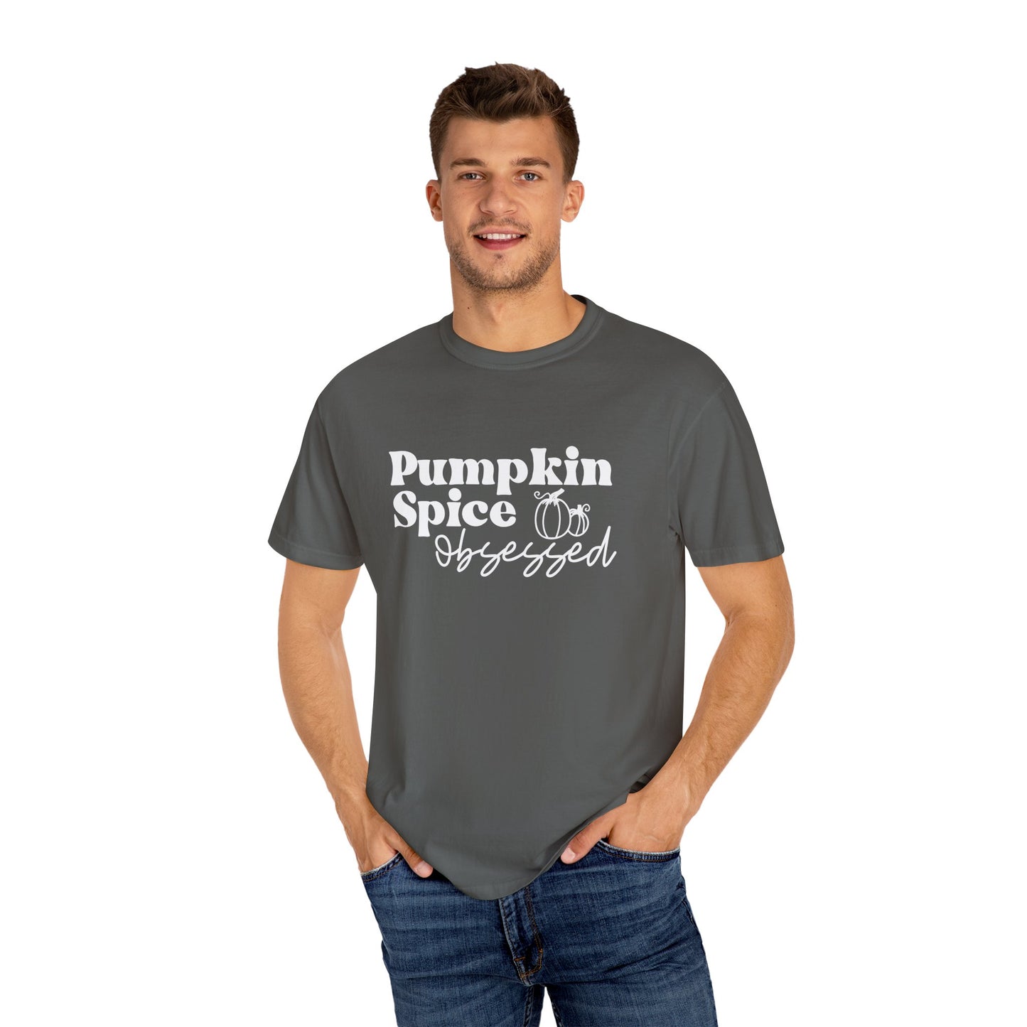 Pumpkin Spice Obsessed Shirt, Pumpkin Spice Season Tee, Women's Cute Fall T-Shirt, Cozy Fall Tops, PSL, Coffee Lover Crewneck, Autumn, Latte