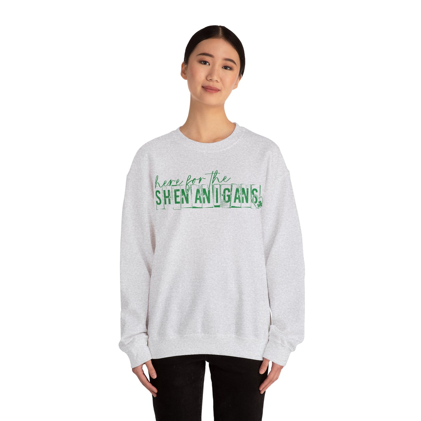 St Patricks Day Lucky Crewneck Sweatshirt, St Paddys Day, Irish Funny Shenanigans, St Patricks Shirt, Holiday Sweatshirt