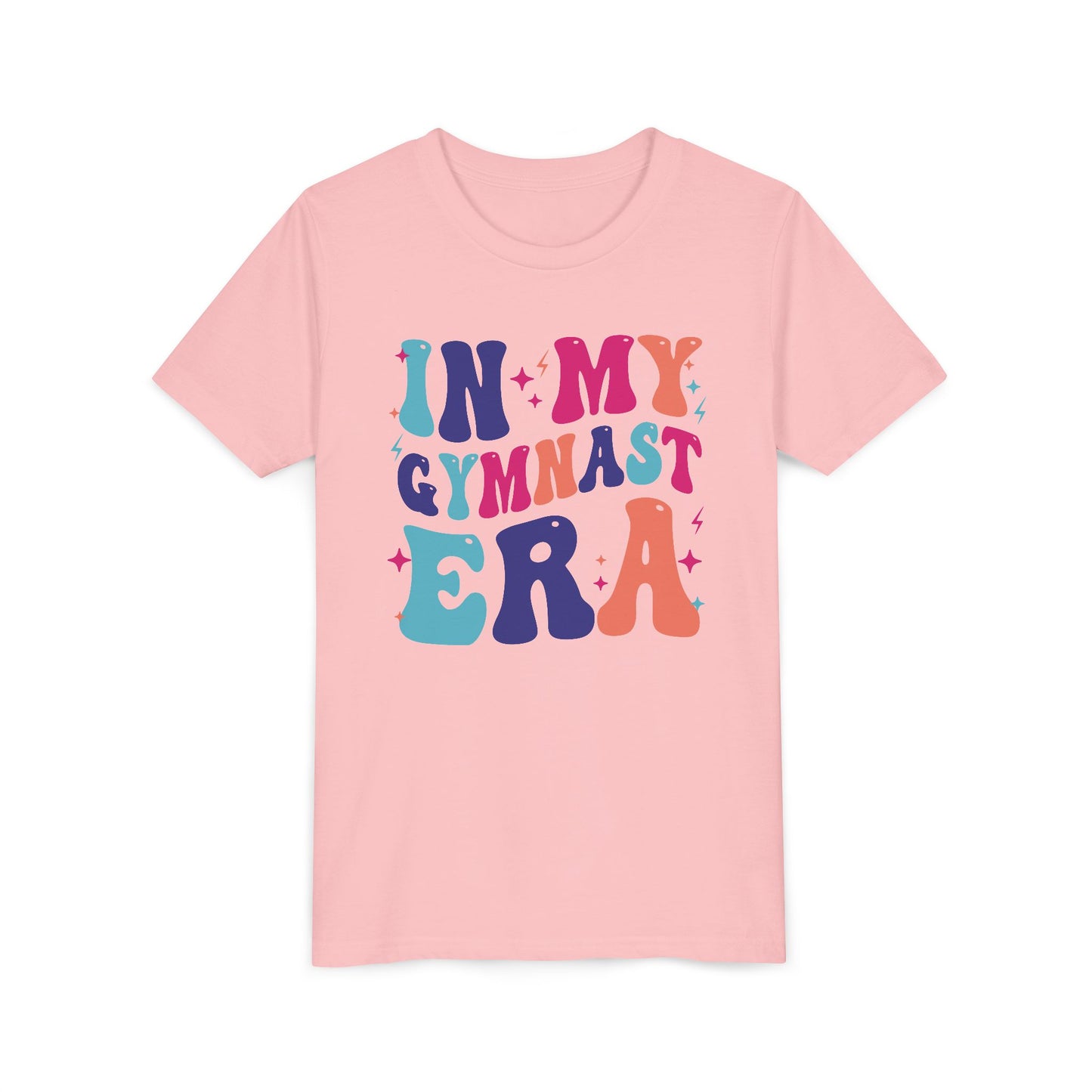 In My Gymnast Era Youth Tee, Gymnast Gift, Gymnast T-Shirt, Colorful Youth Shirt, Sports Fan Tee