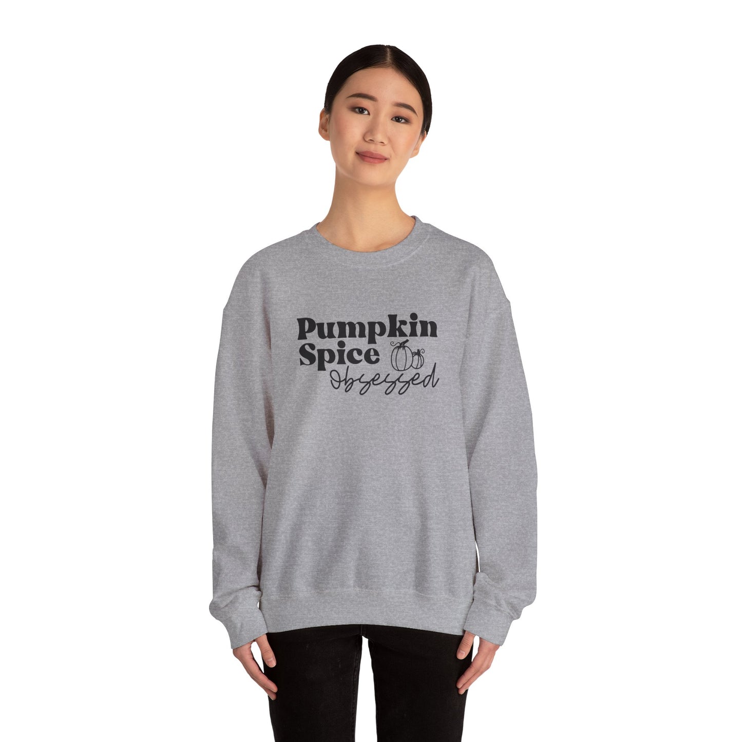 Pumpkin Spice Obsessed Sweatshirt, Pumpkin Spice Season Pullover, Women's Fall Sweater, Cozy Fall Tops, PSL, Coffee Lover Crewneck, Cute Tee